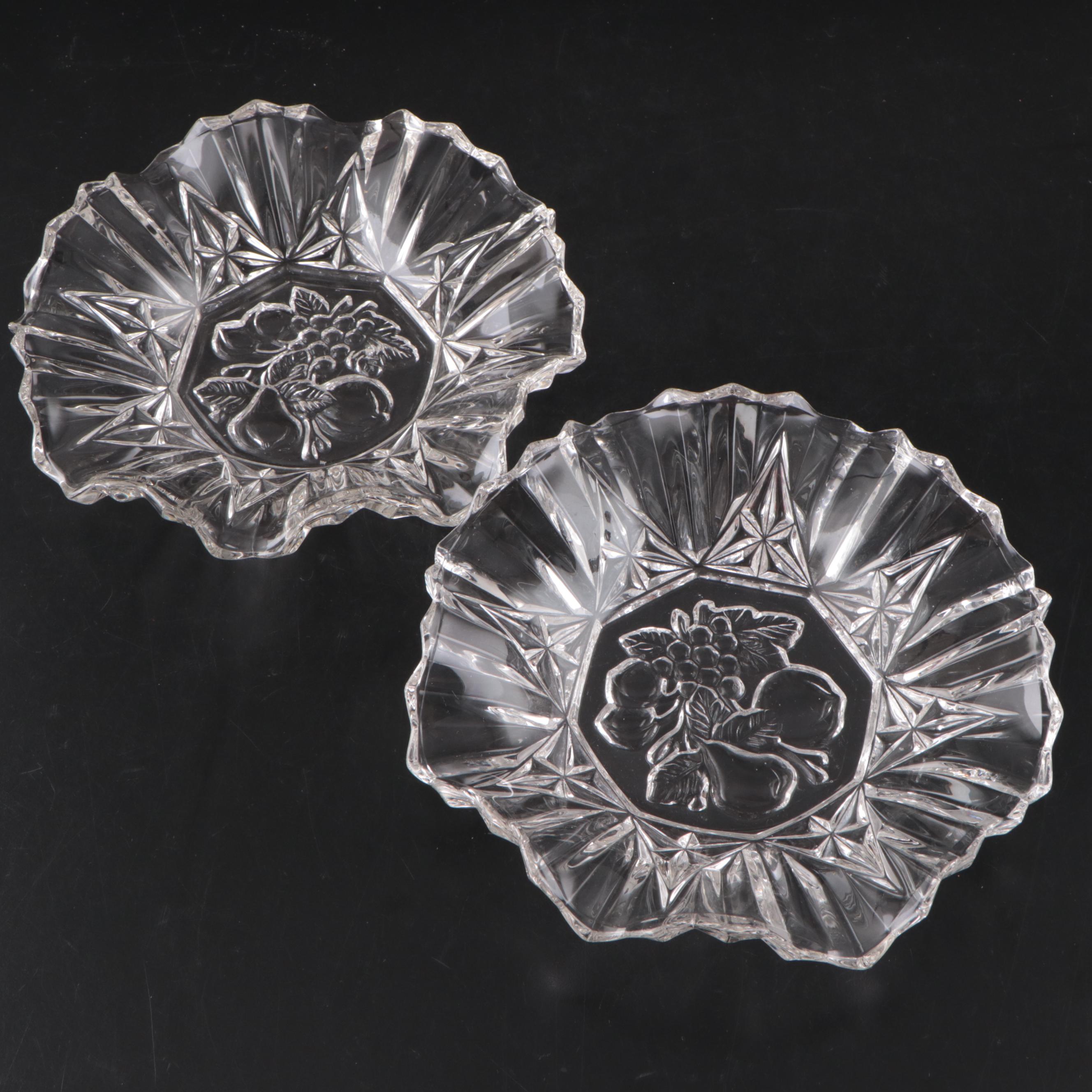 Gloria Nelson Porcelain Kiddush Cup with Federal Glass Bowls and More