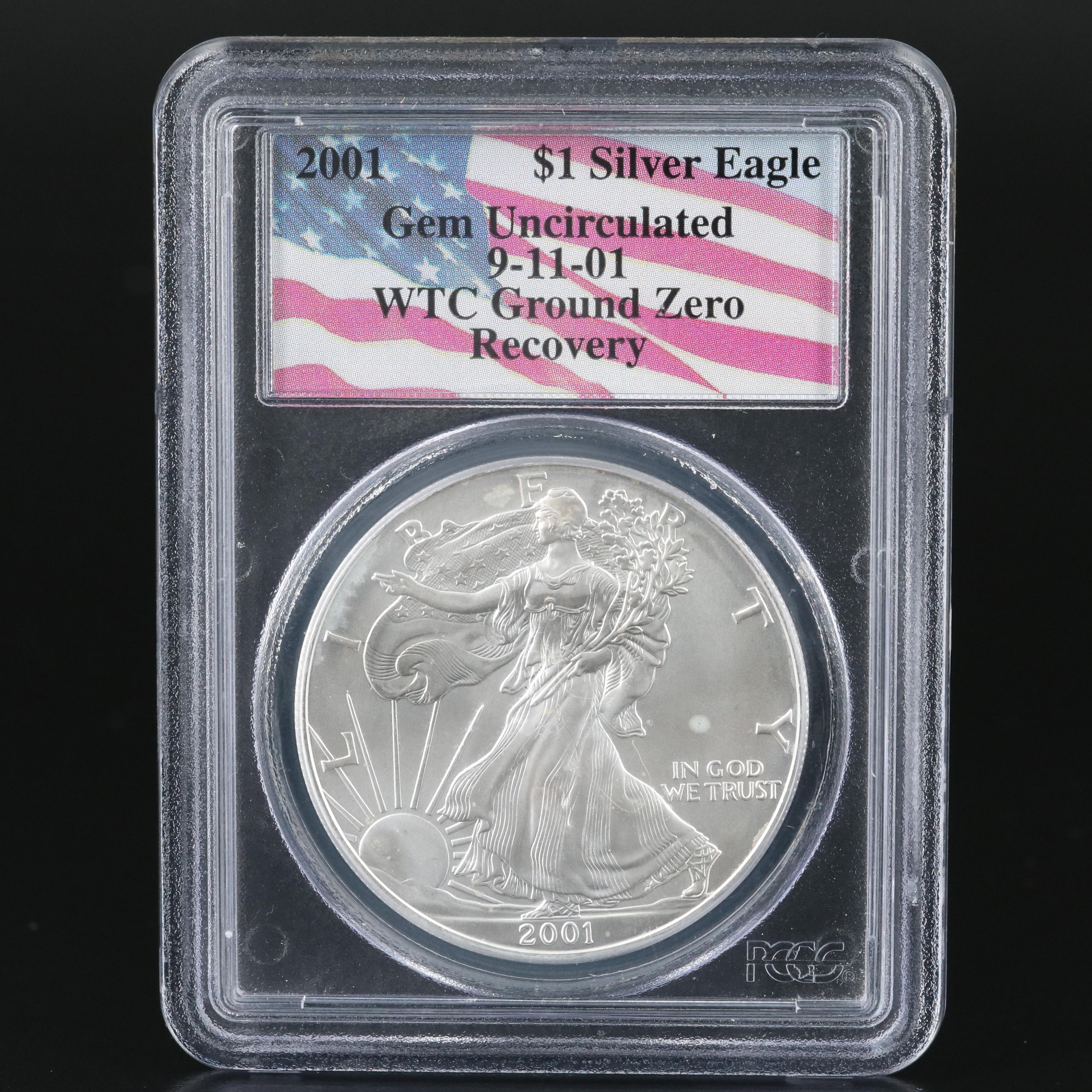 2001 WTC Ground Zero Recovery $1 U.S. Silver Eagle