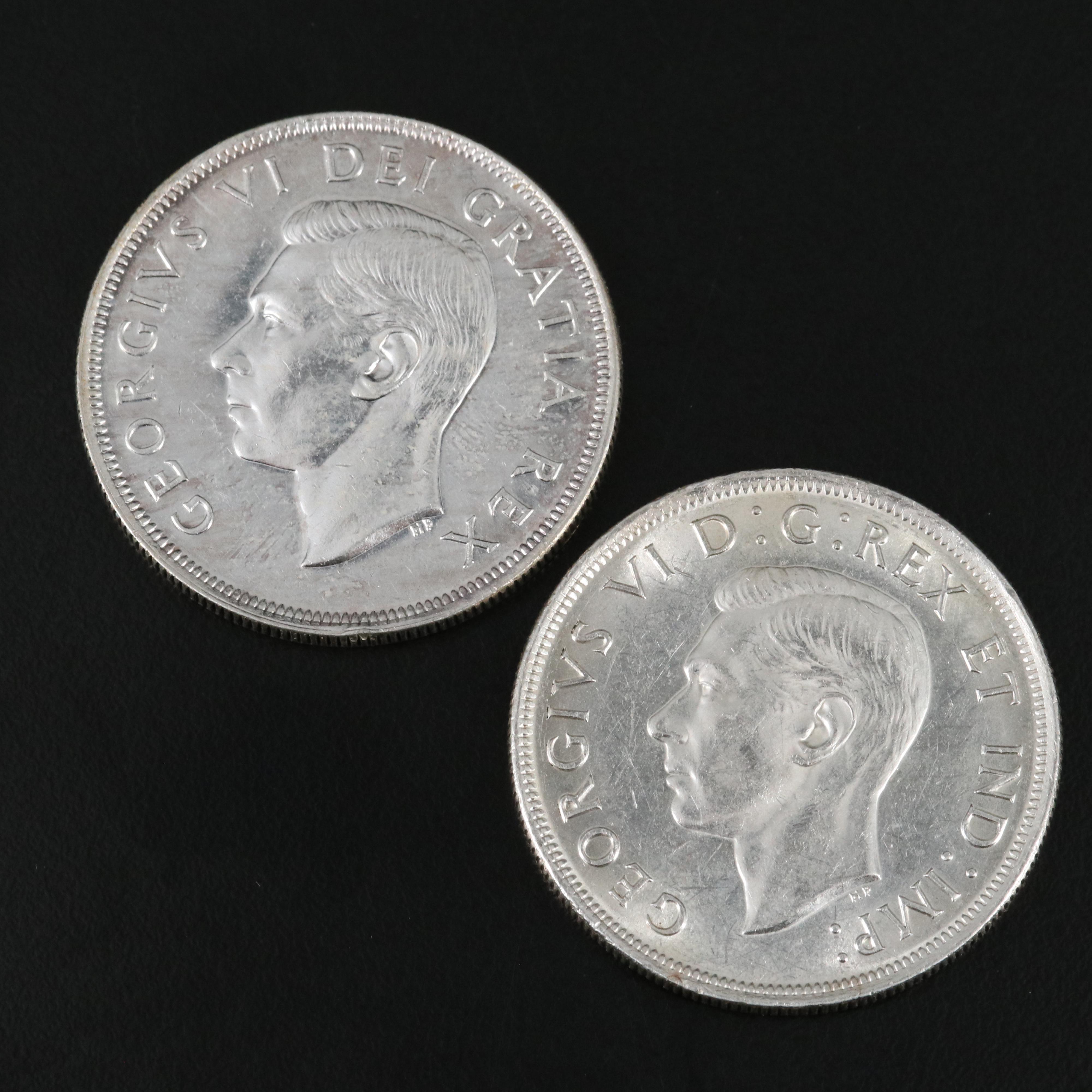 Canada 1939 and 1949 BU Dollars