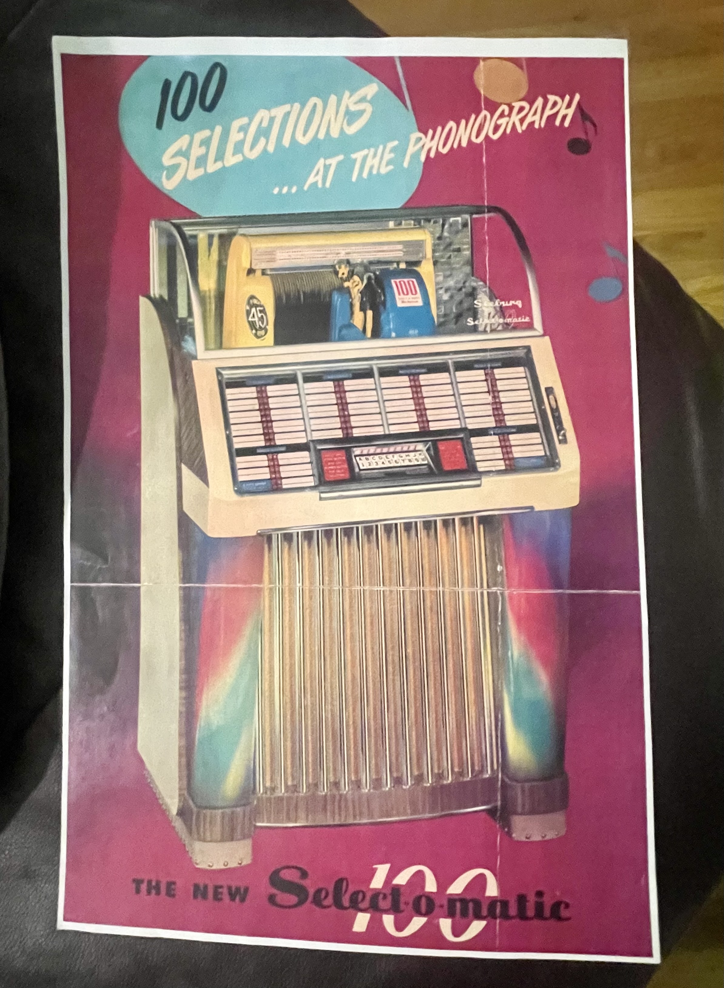Seeburg Select-O-Matic Jukebox with 100 A-Side Oldies Songs, 1952