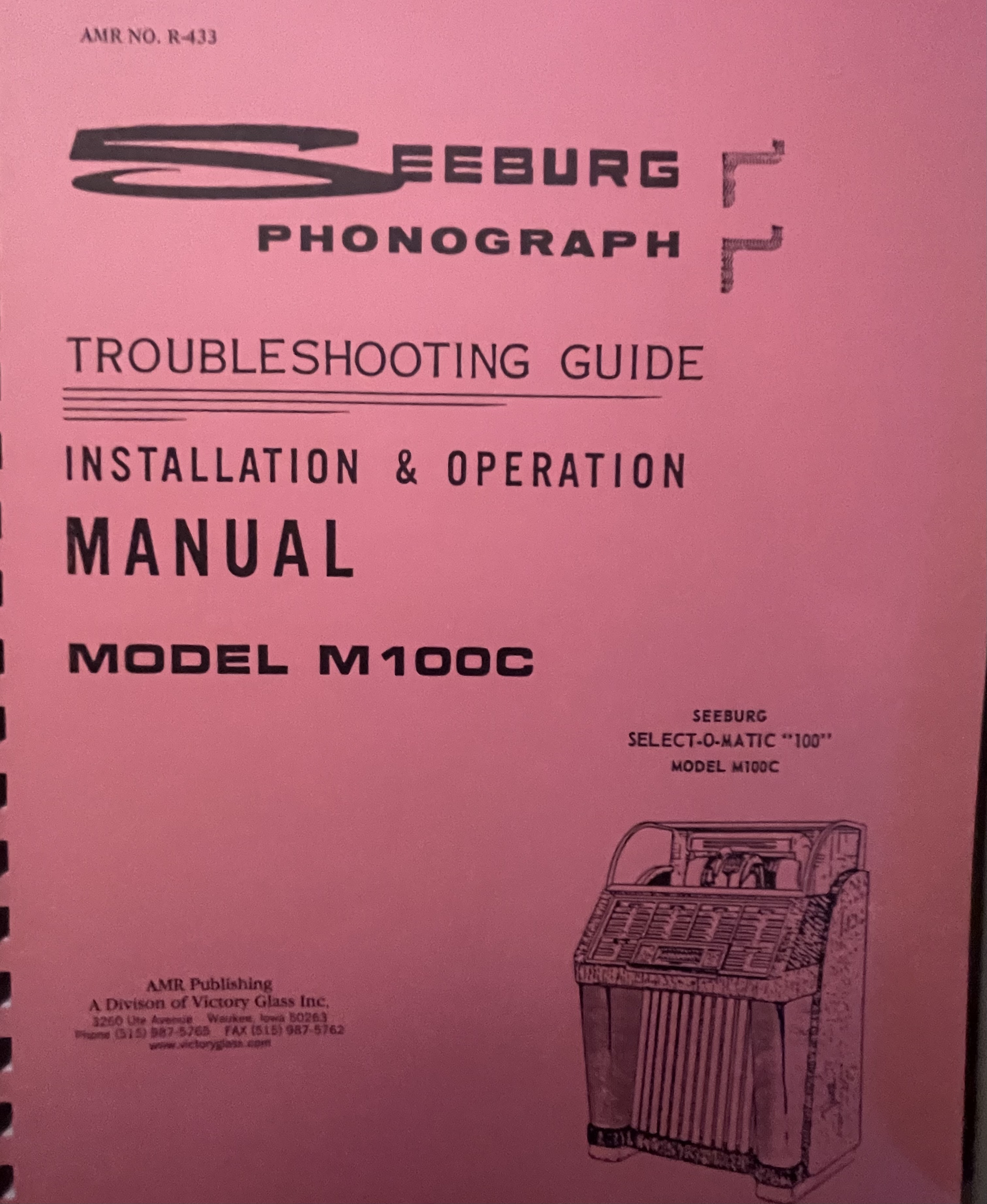Seeburg Select-O-Matic Jukebox with 100 A-Side Oldies Songs, 1952