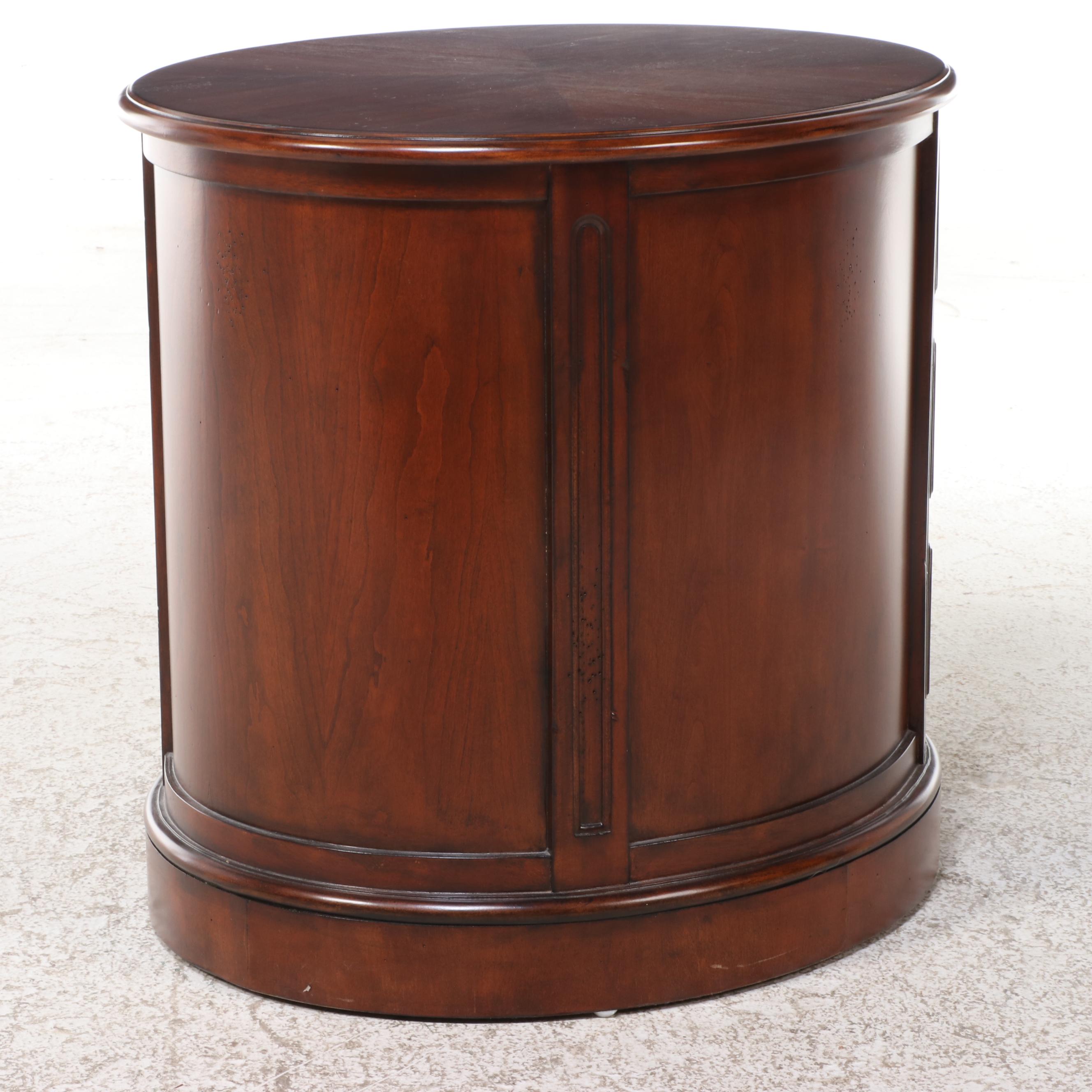 Hekman Federal Style Cherrywood Three-Drawer Chairside Chest