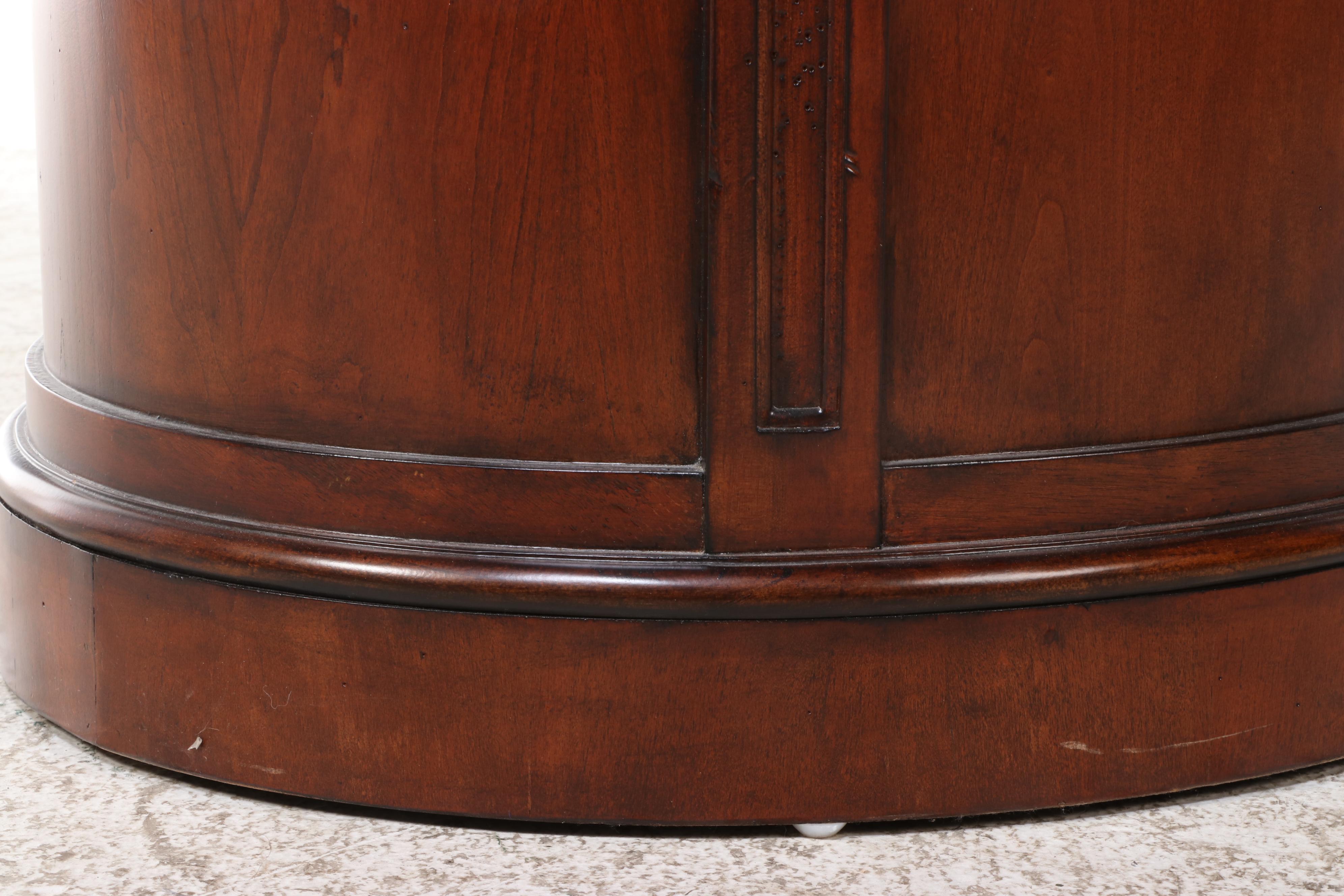 Hekman Federal Style Cherrywood Three-Drawer Chairside Chest