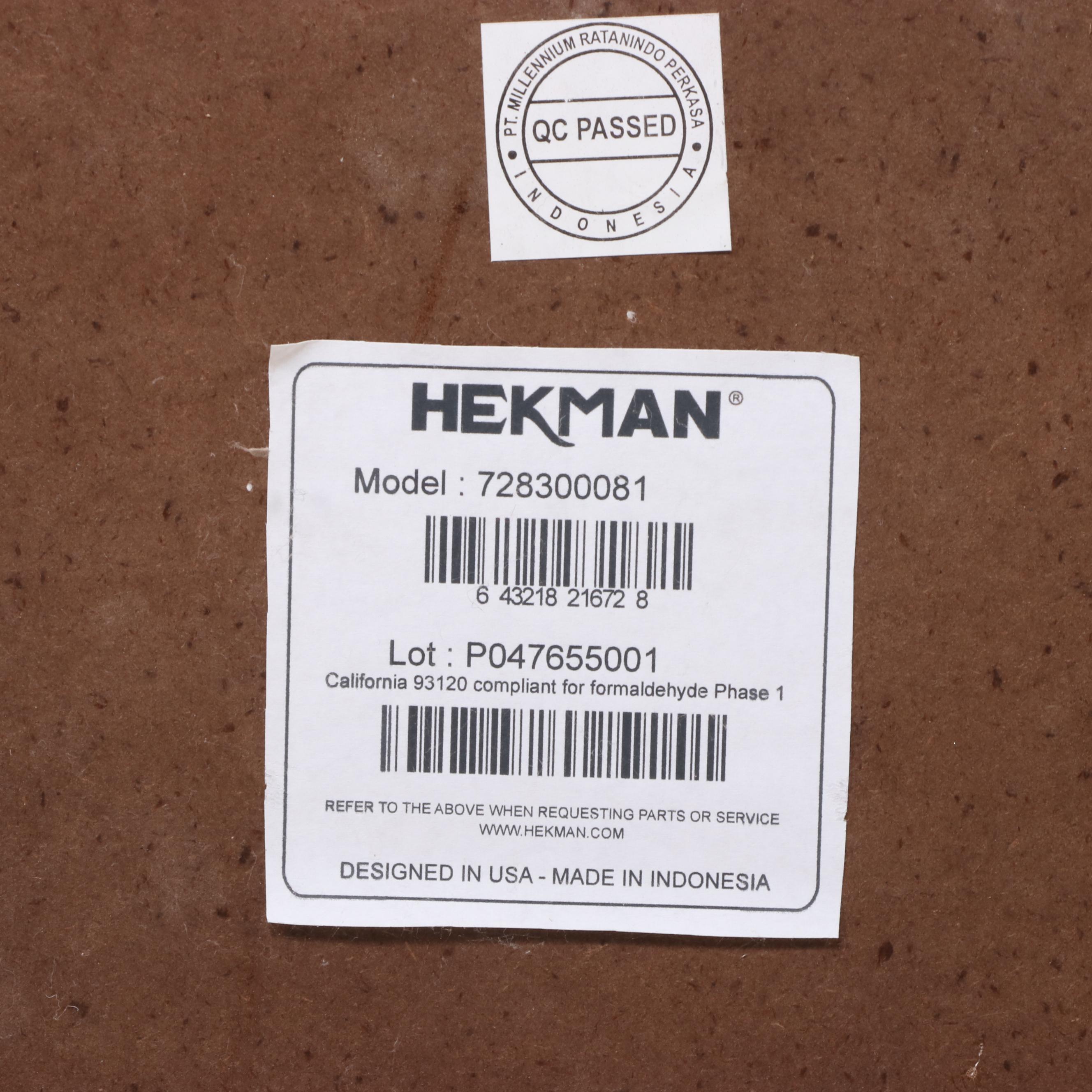 Hekman Federal Style Cherrywood Three-Drawer Chairside Chest