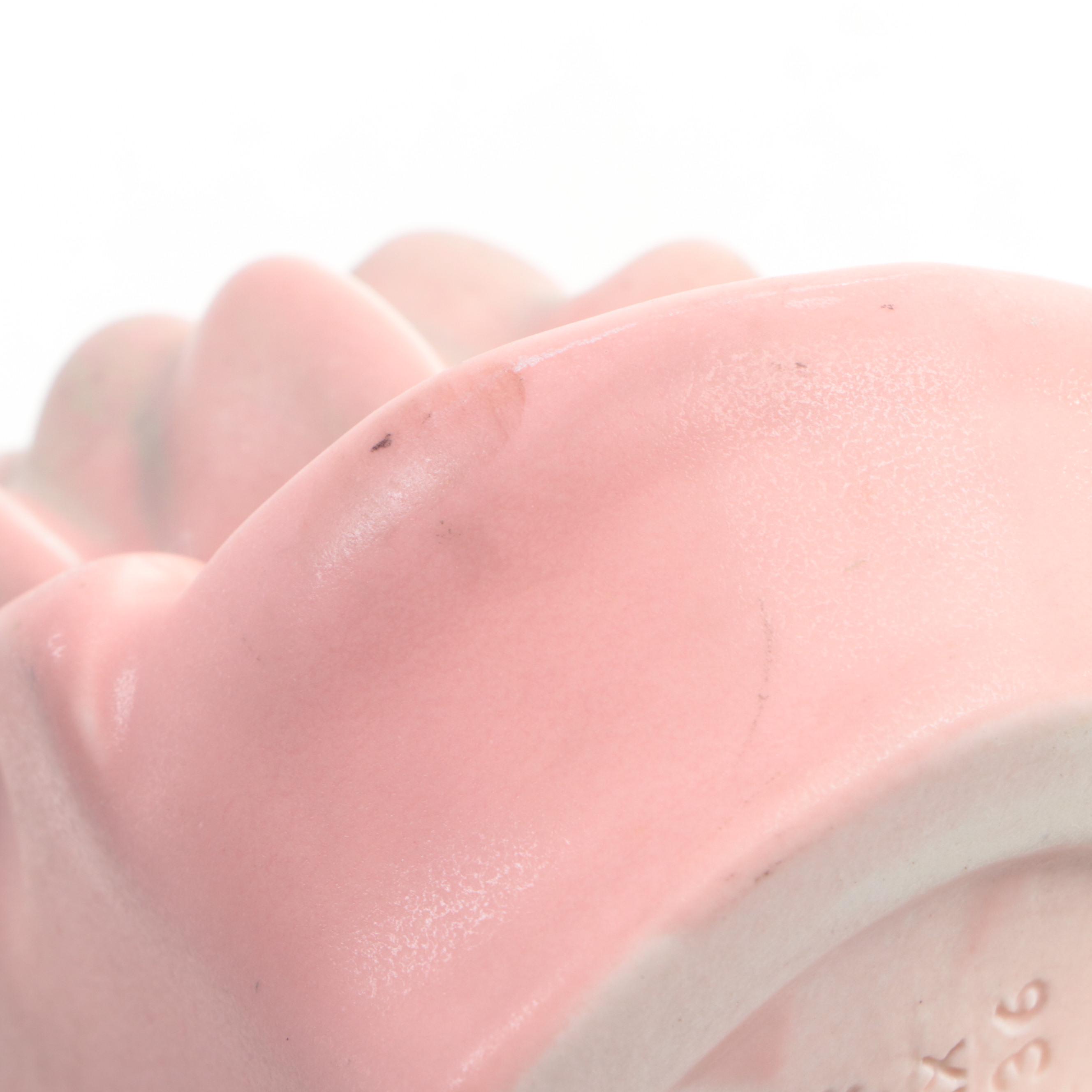 Rookwood Pottery Matte Pink Glazed Ceramic Water Lilly Bookends, 1929