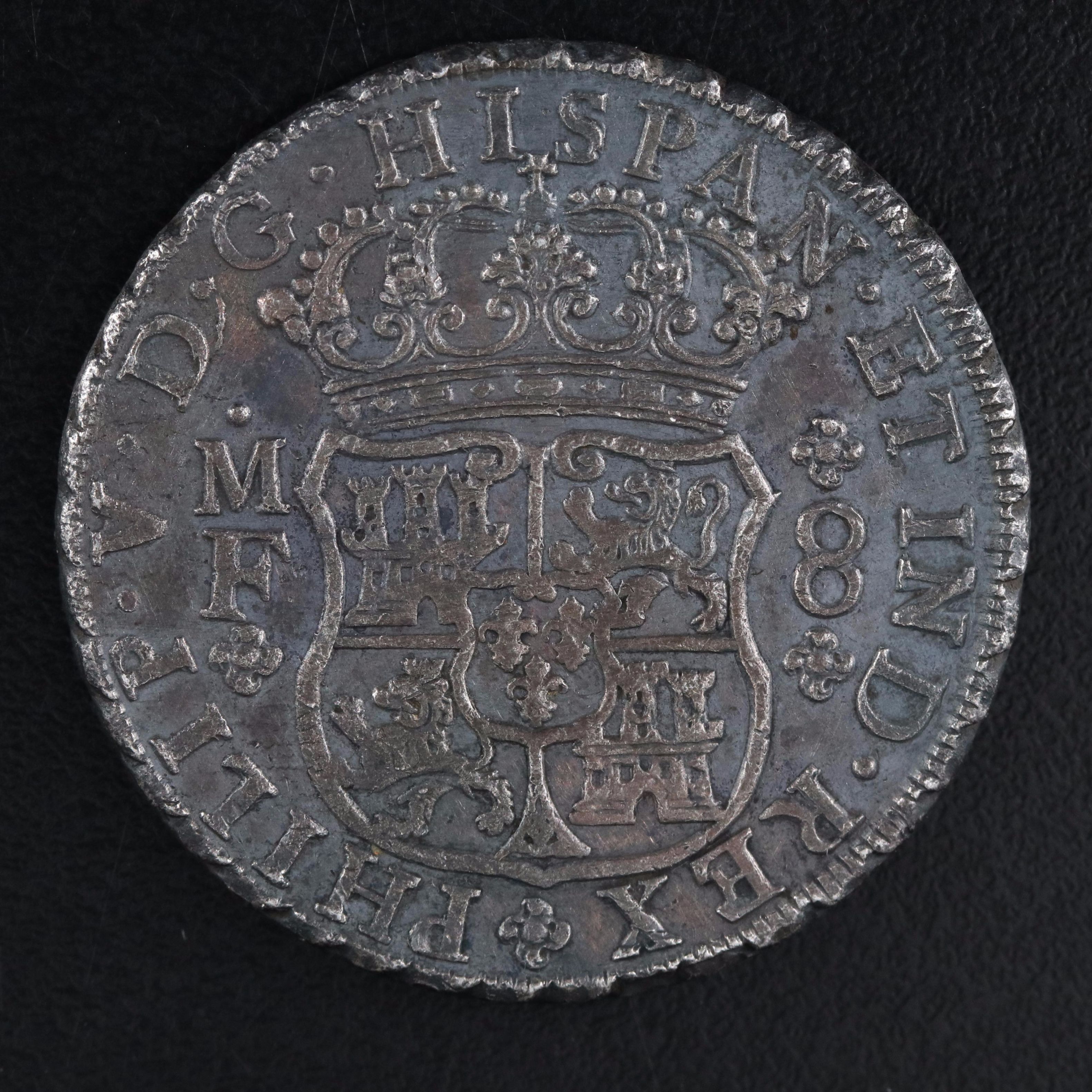 1741 Spanish Colonial Mexico 8-Reales "Piece of Eight" Silver Coin