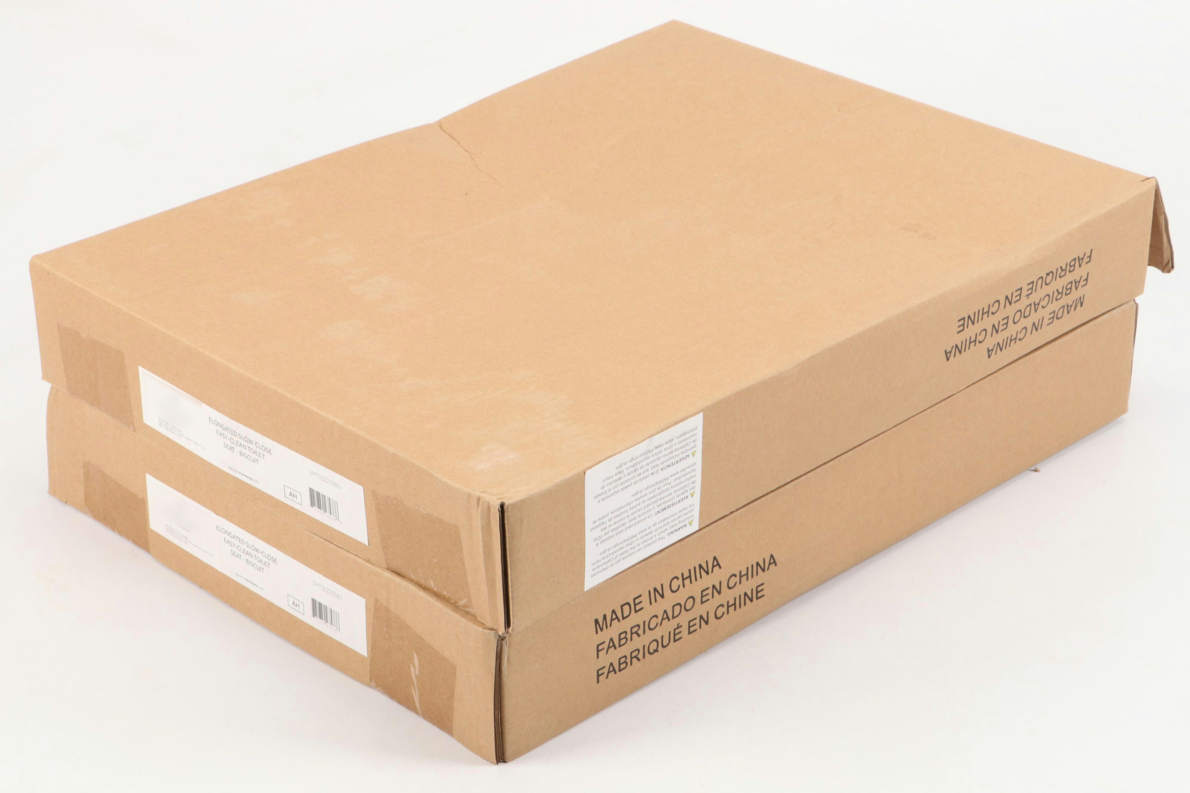 Elongated SlowClose EasyClean Toilet Seats in Biscuit Everything