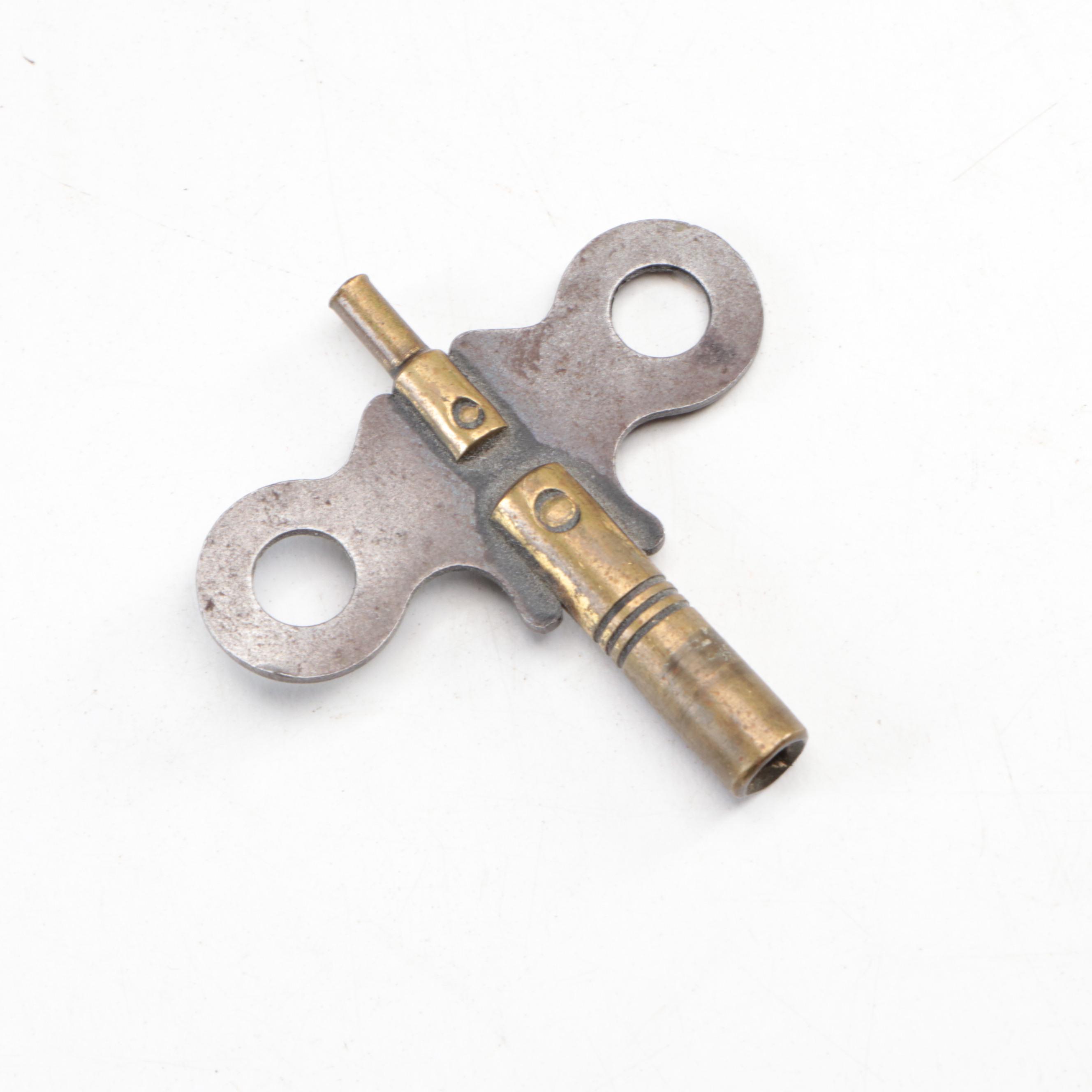 Ansonia "Loire" Enameled Iron Pillar Mantel Clock, Late 19th Century