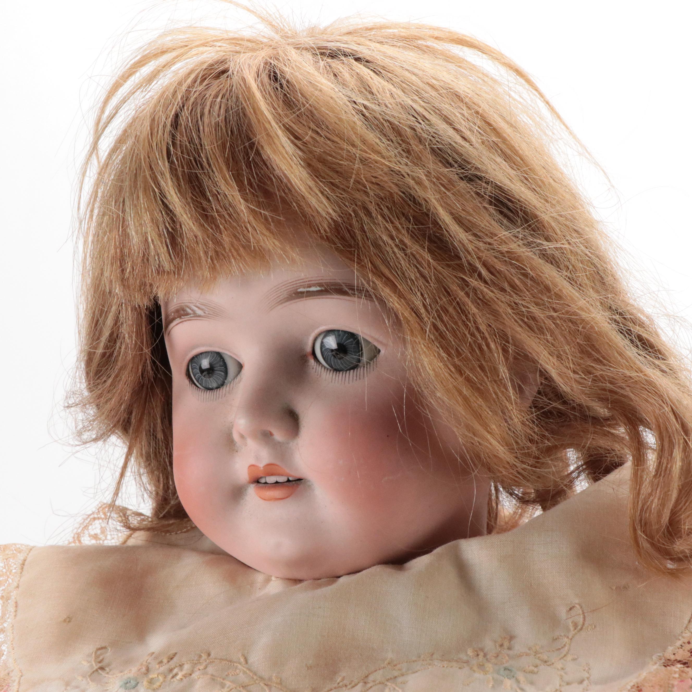 Armand Marseille "Queen Louise" Child Doll with Morimura Bros. Character Baby