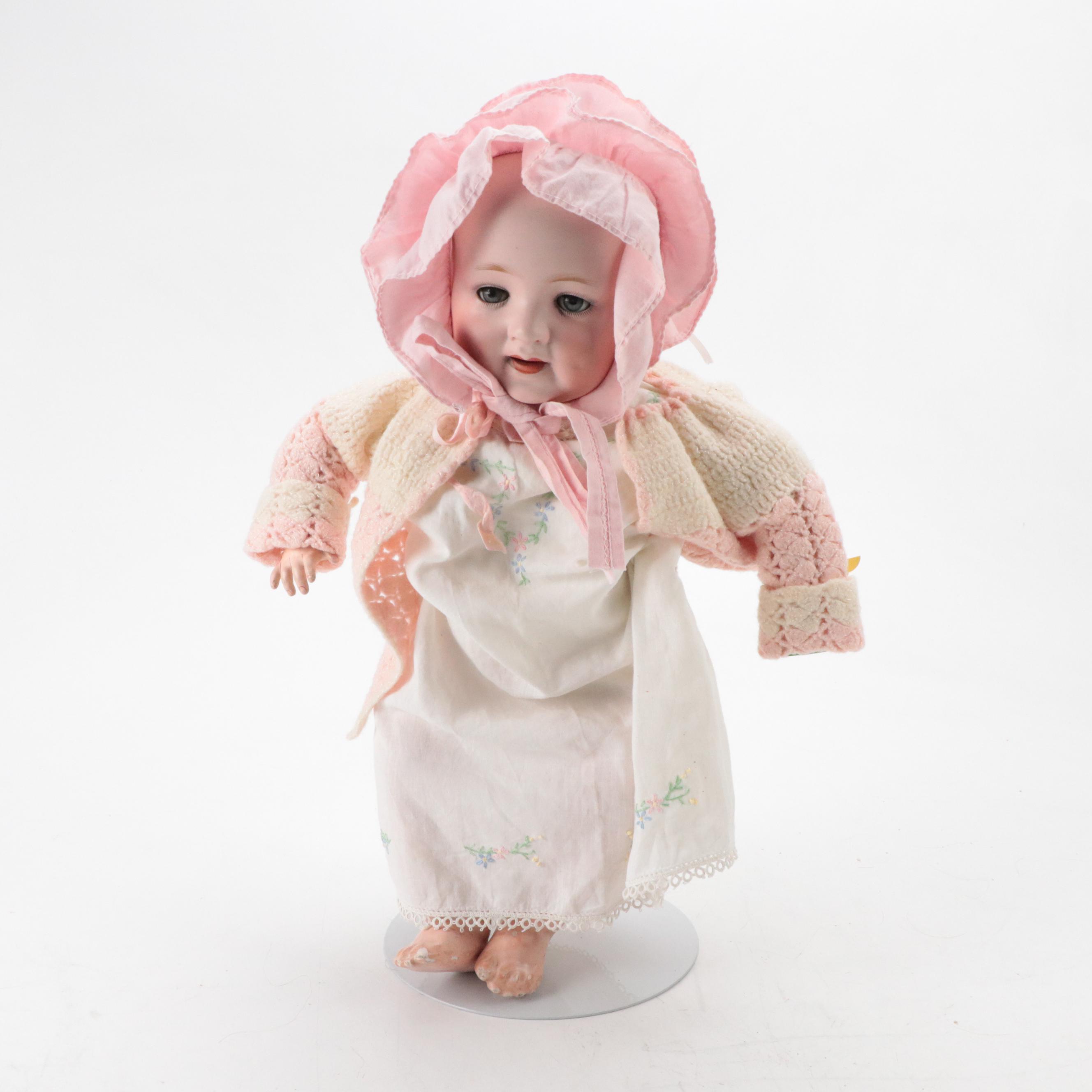 Armand Marseille "Queen Louise" Child Doll with Morimura Bros. Character Baby