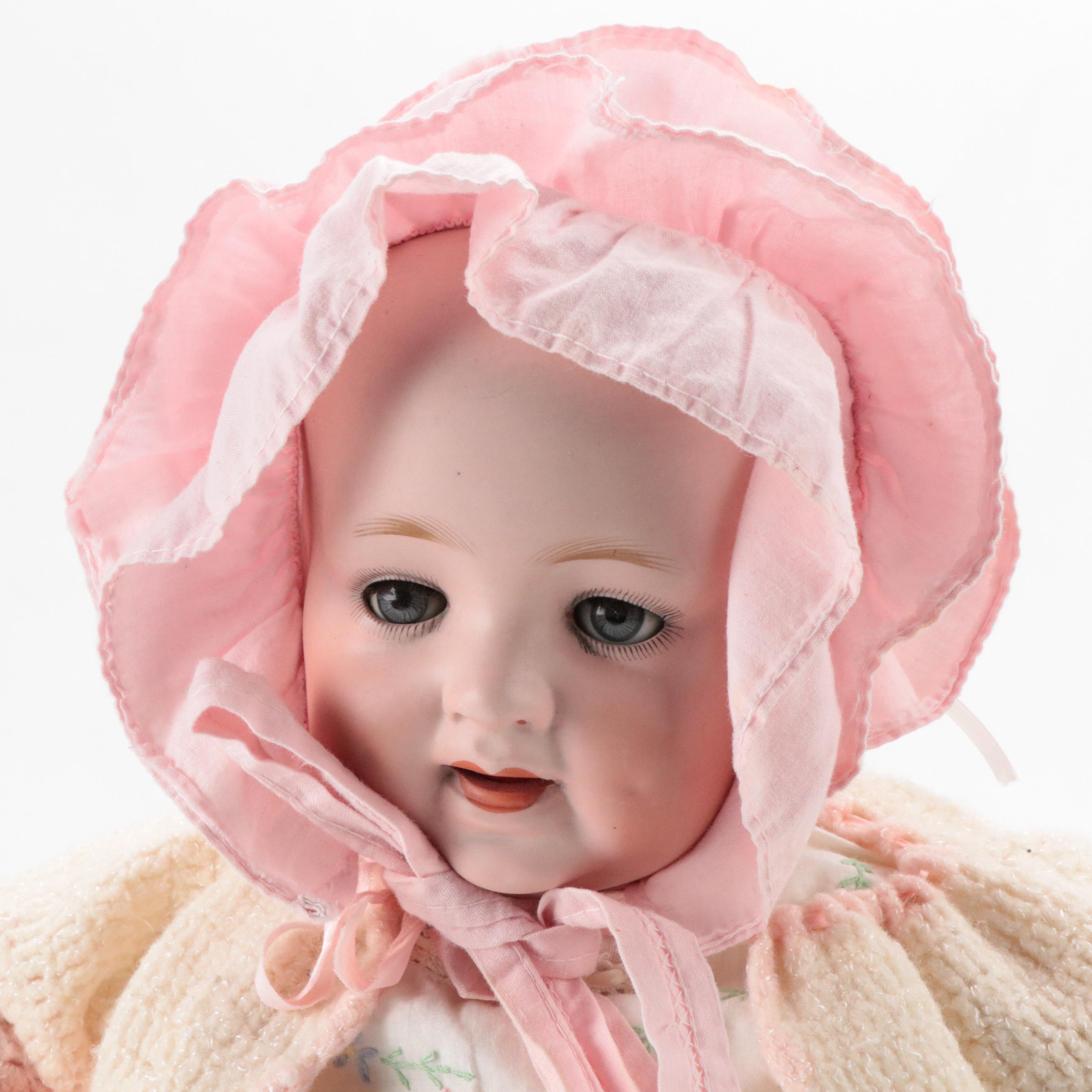 Armand Marseille "Queen Louise" Child Doll with Morimura Bros. Character Baby