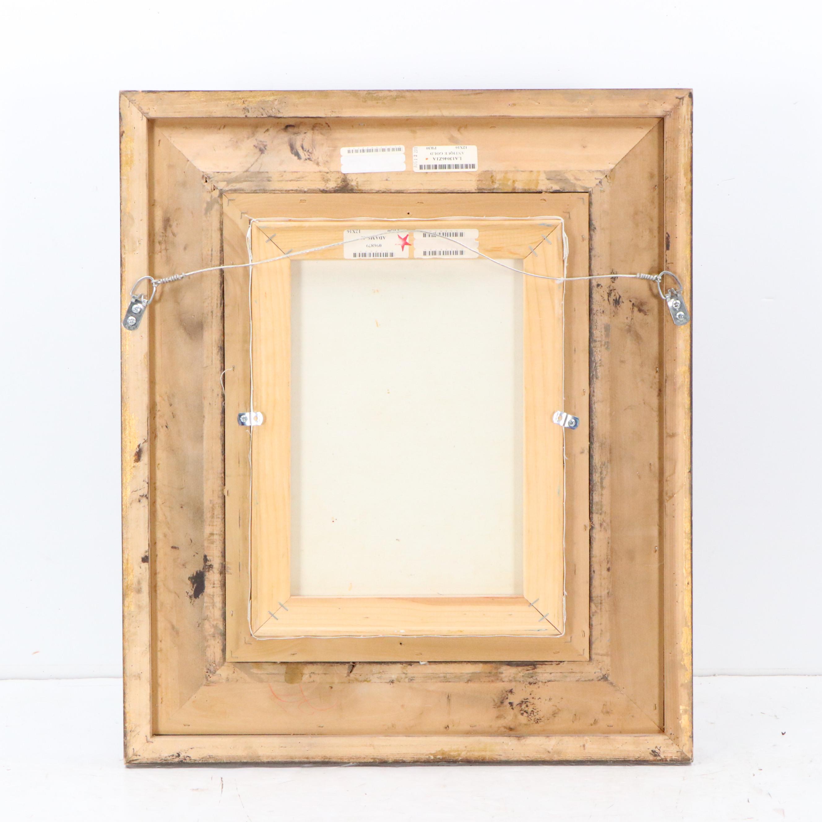 K. Adams Landscape Oil Painting of Poppy Field