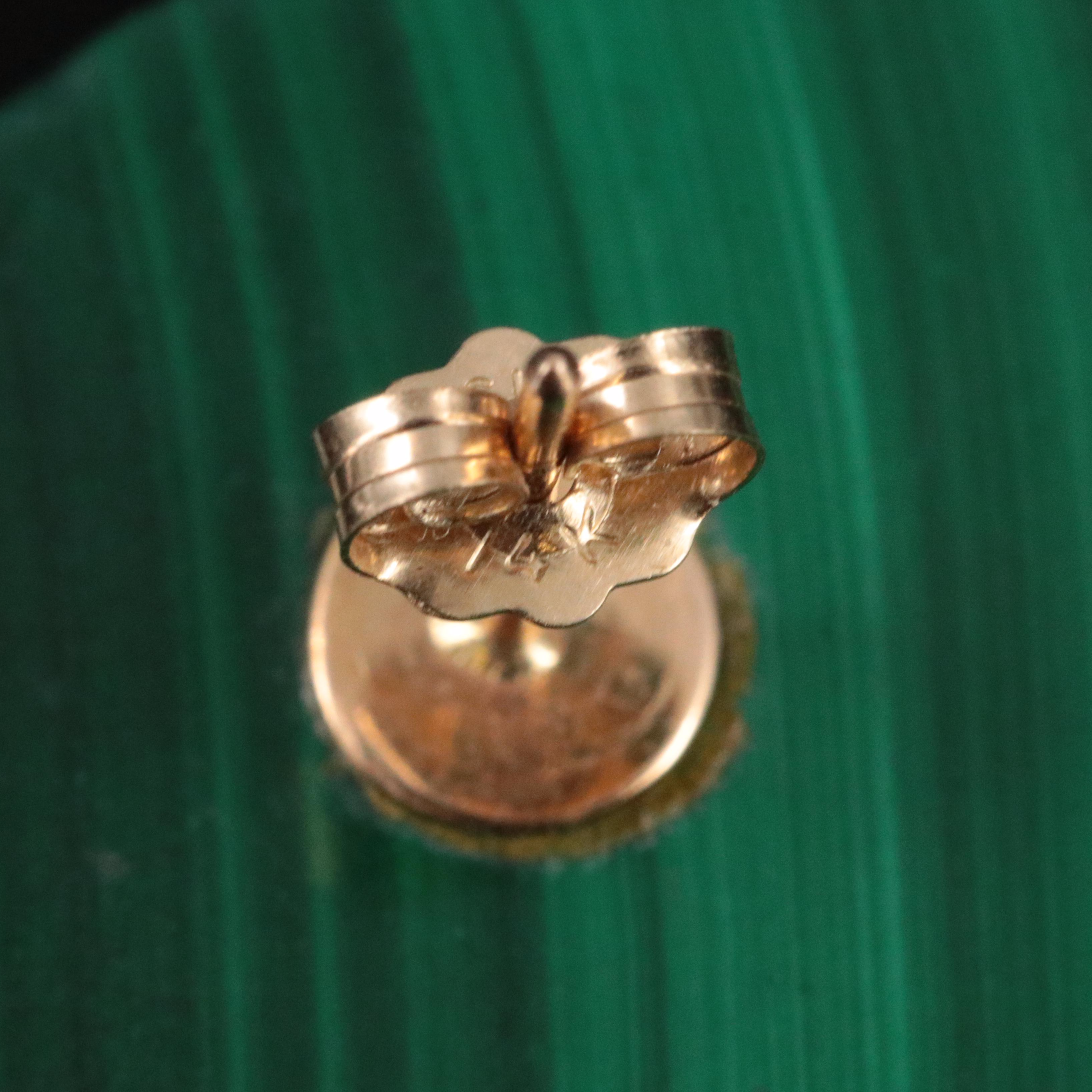 Malachite and Obsidian Button Earrings