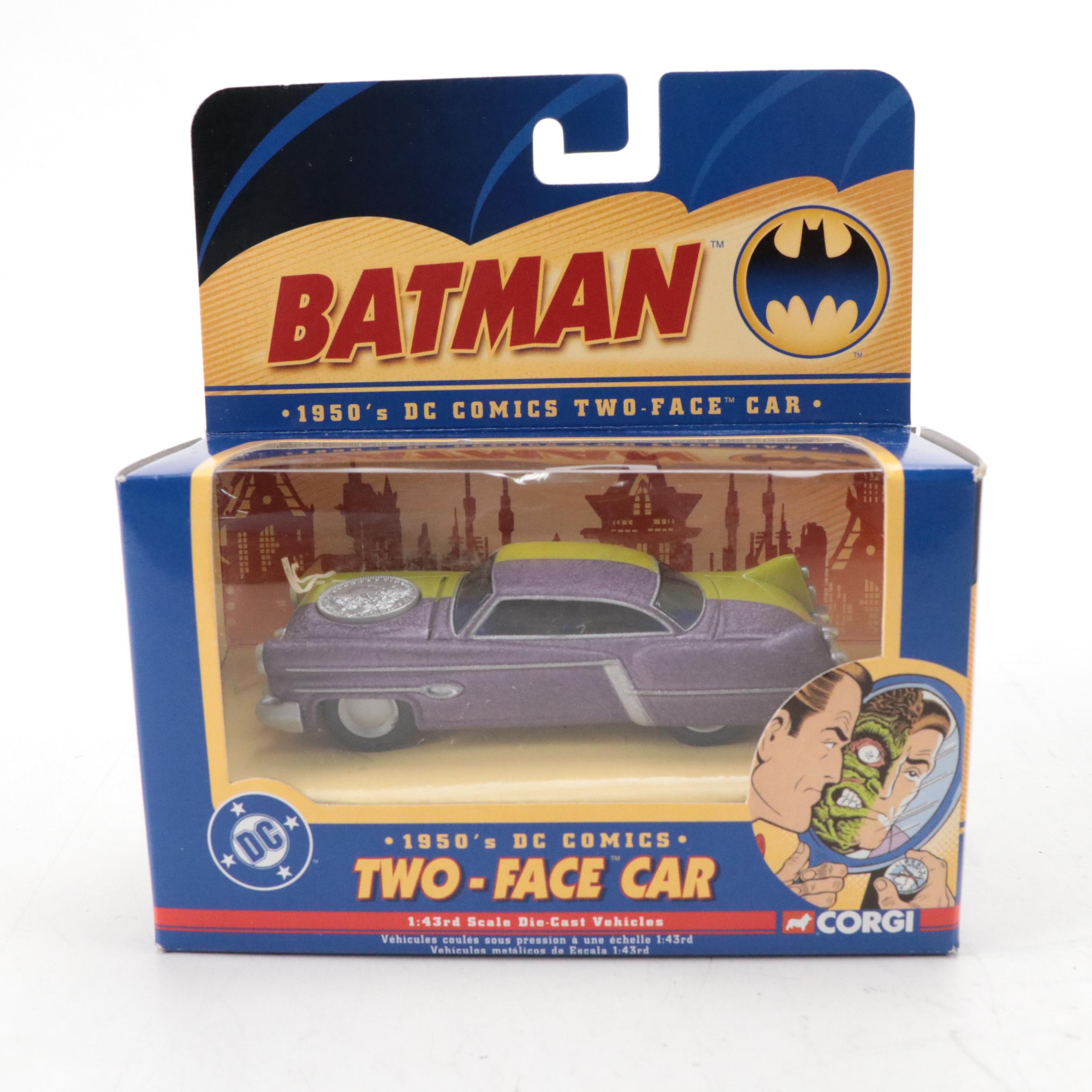 Corgi DC Comics "Batmobile" and "Two-Face" Toy Cars, 2004–2005