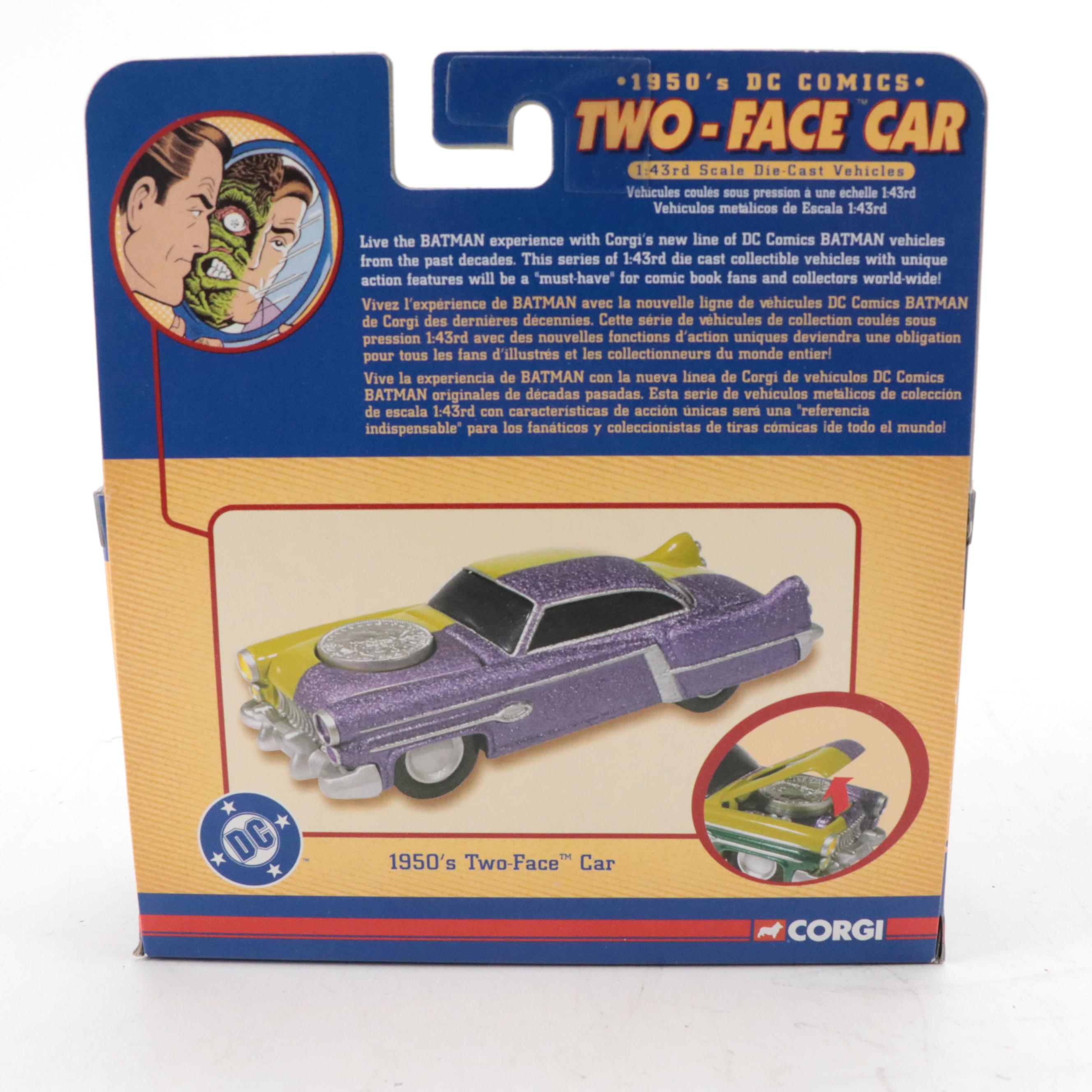 Corgi DC Comics "Batmobile" and "Two-Face" Toy Cars, 2004–2005