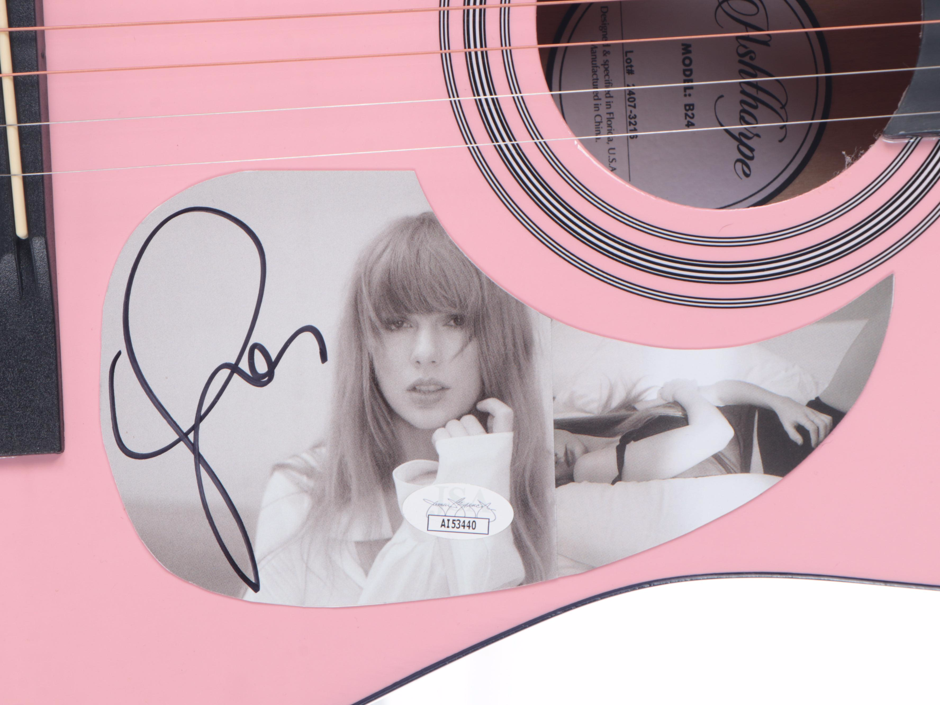 Taylor Swift Signed Ashthorpe Acoustic Guitar
