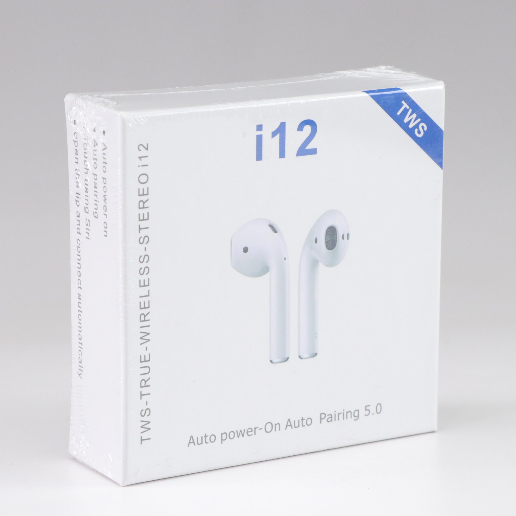 TWS i12 Wireless Earbuds with Charging Case