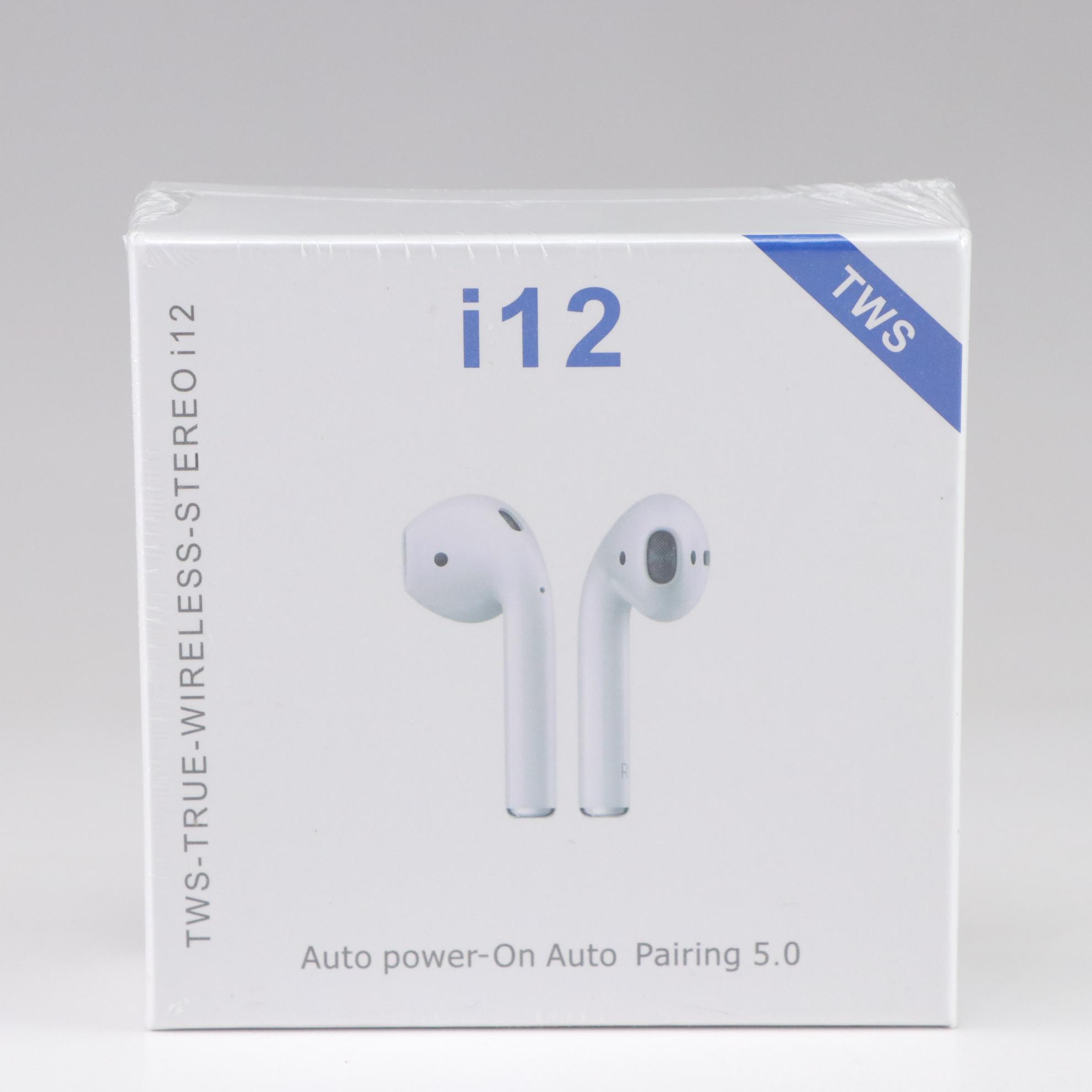 TWS i12 Wireless Earbuds with Charging Case