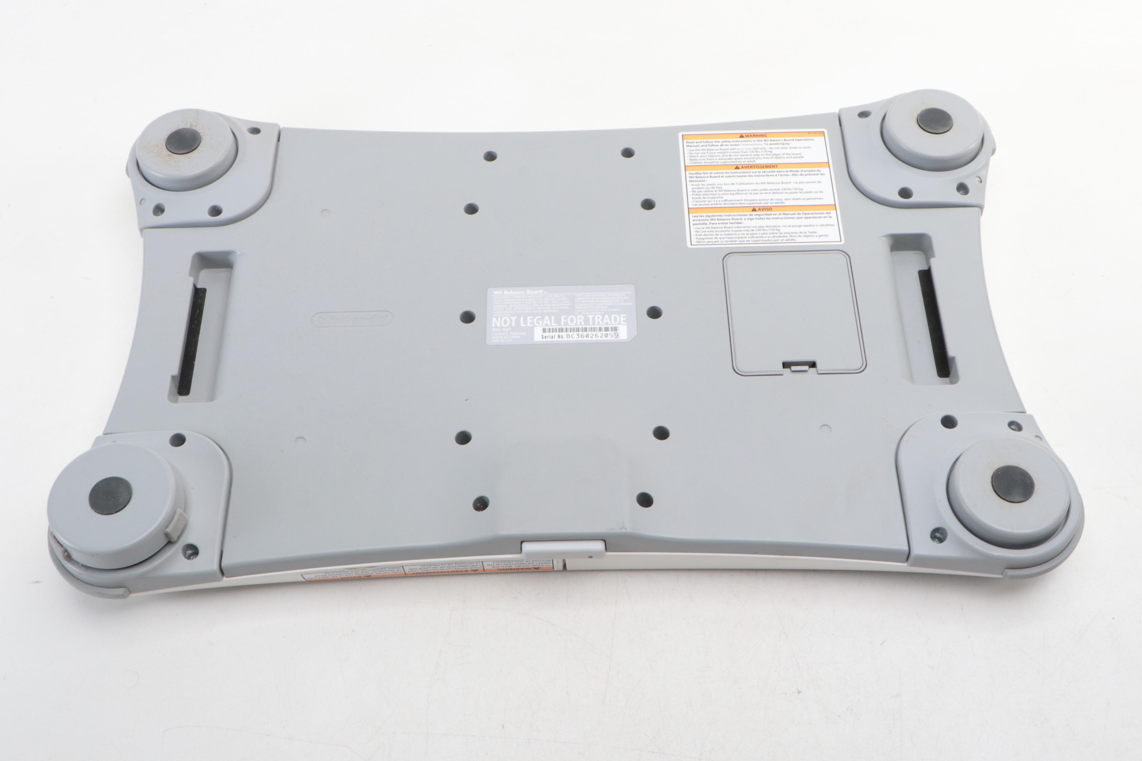 Nintendo Wii Console and Nintendo Wii Fit Board with More Accessories