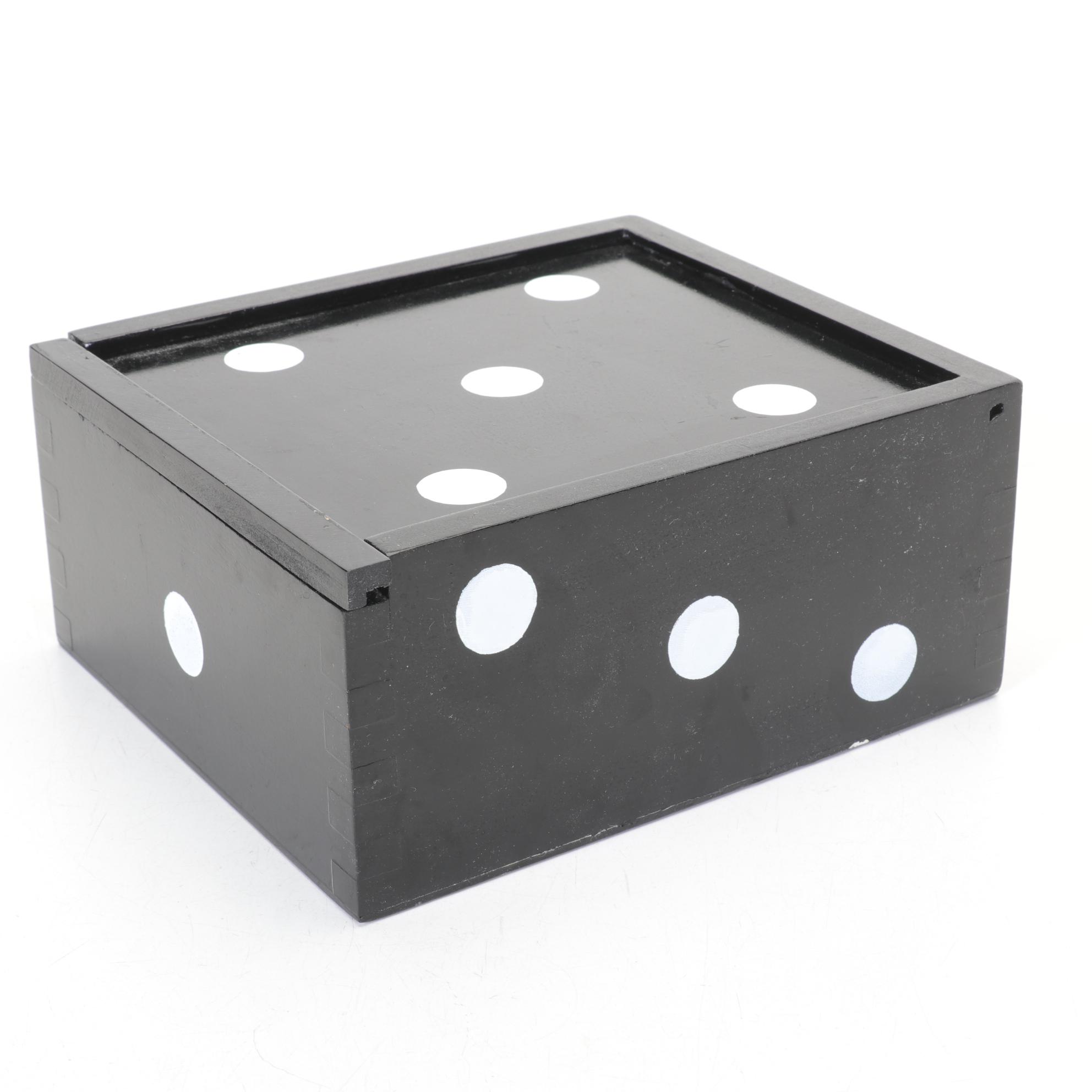 Domino Set from Challenge Masters with Decorative Wooden Box