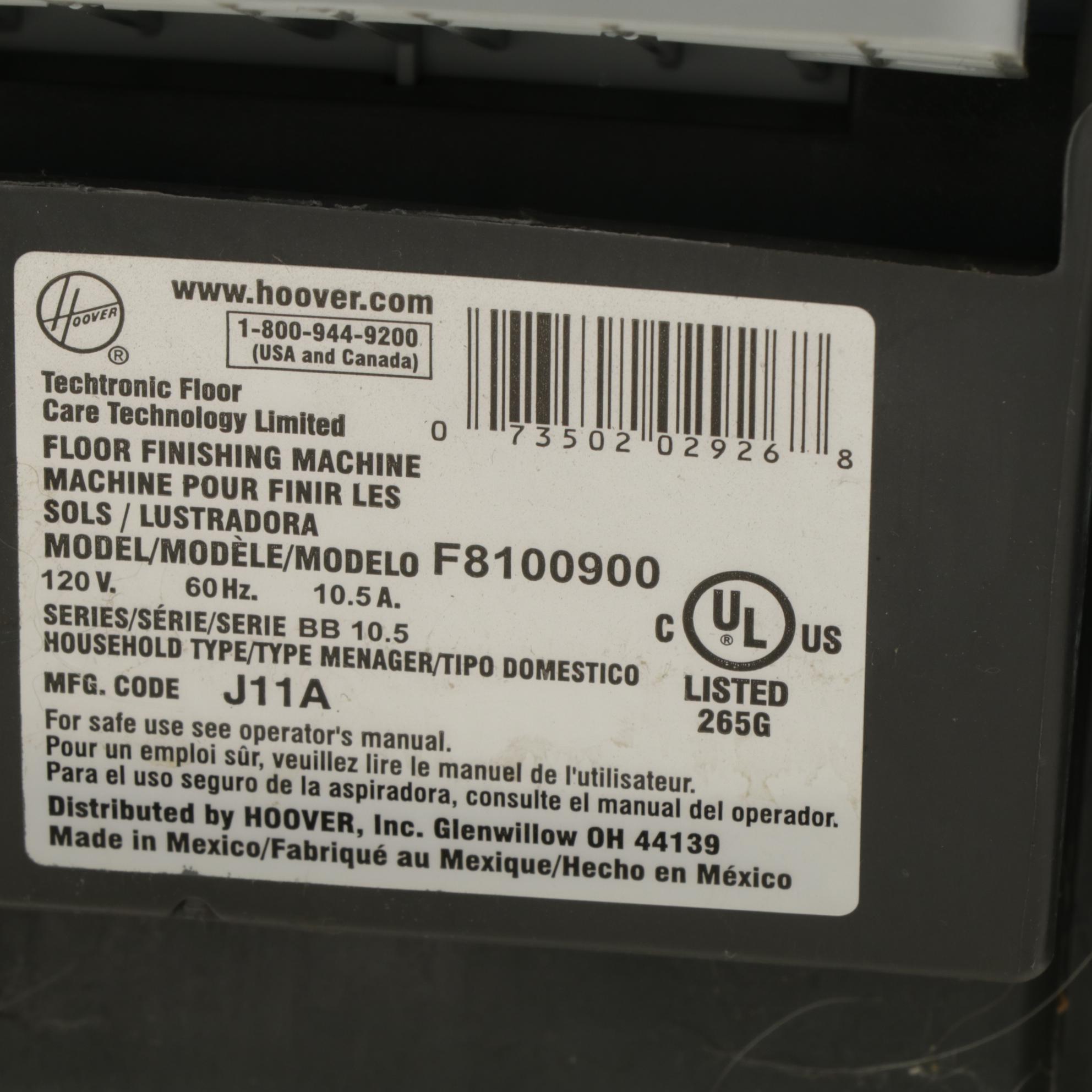 Hoover F8100900 Platinum Carpet Cleaner