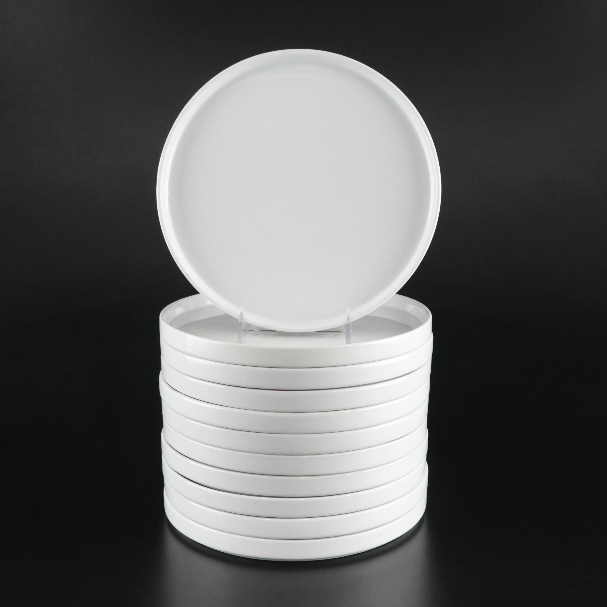 Porcelain "Frank" Dinner Plates by CB2