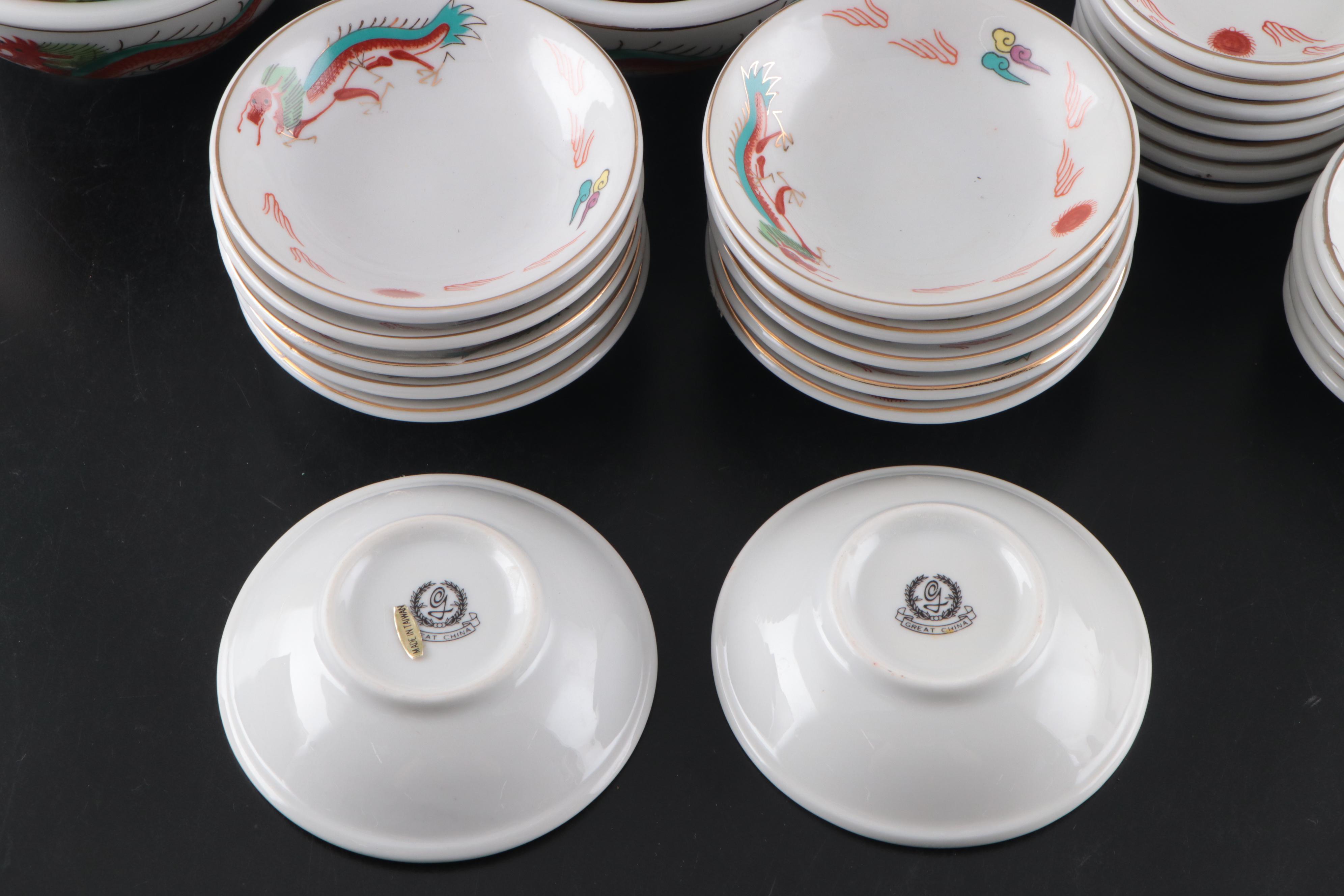Great China Porcelain Dinnerware and Serveware with Other Dinnerware