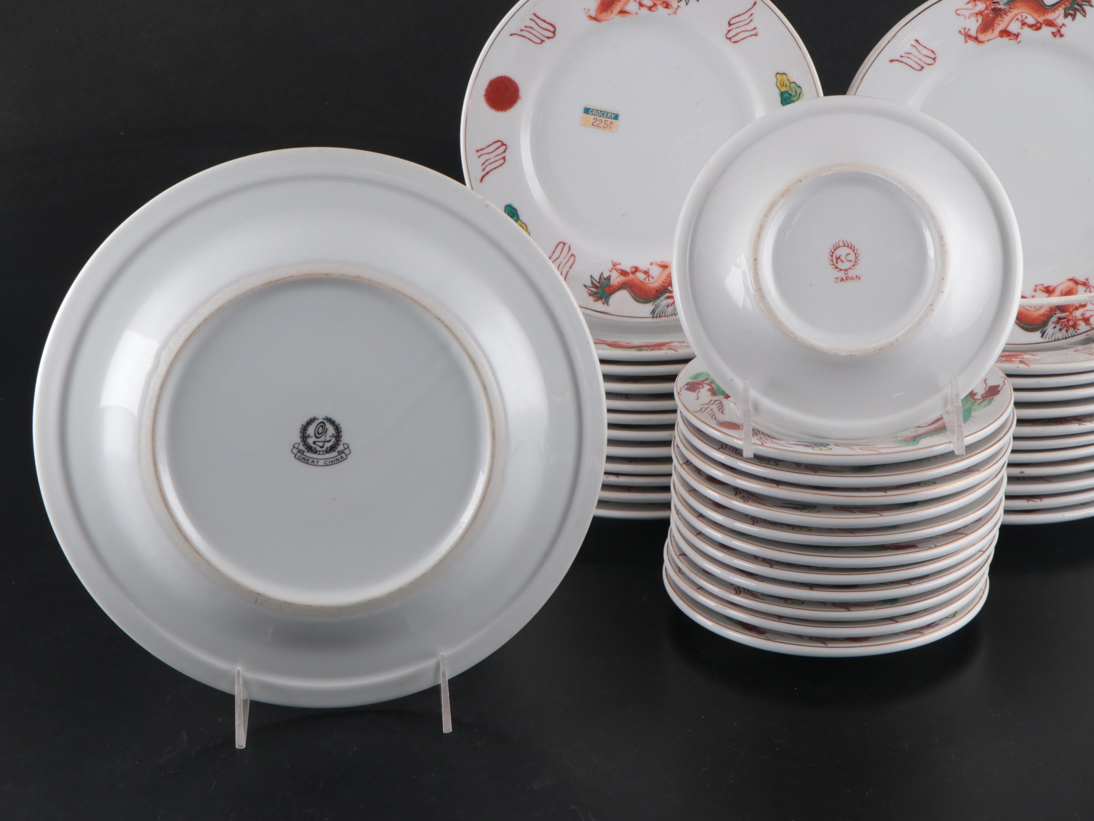 Great China Porcelain Dinnerware and Serveware with Other Dinnerware