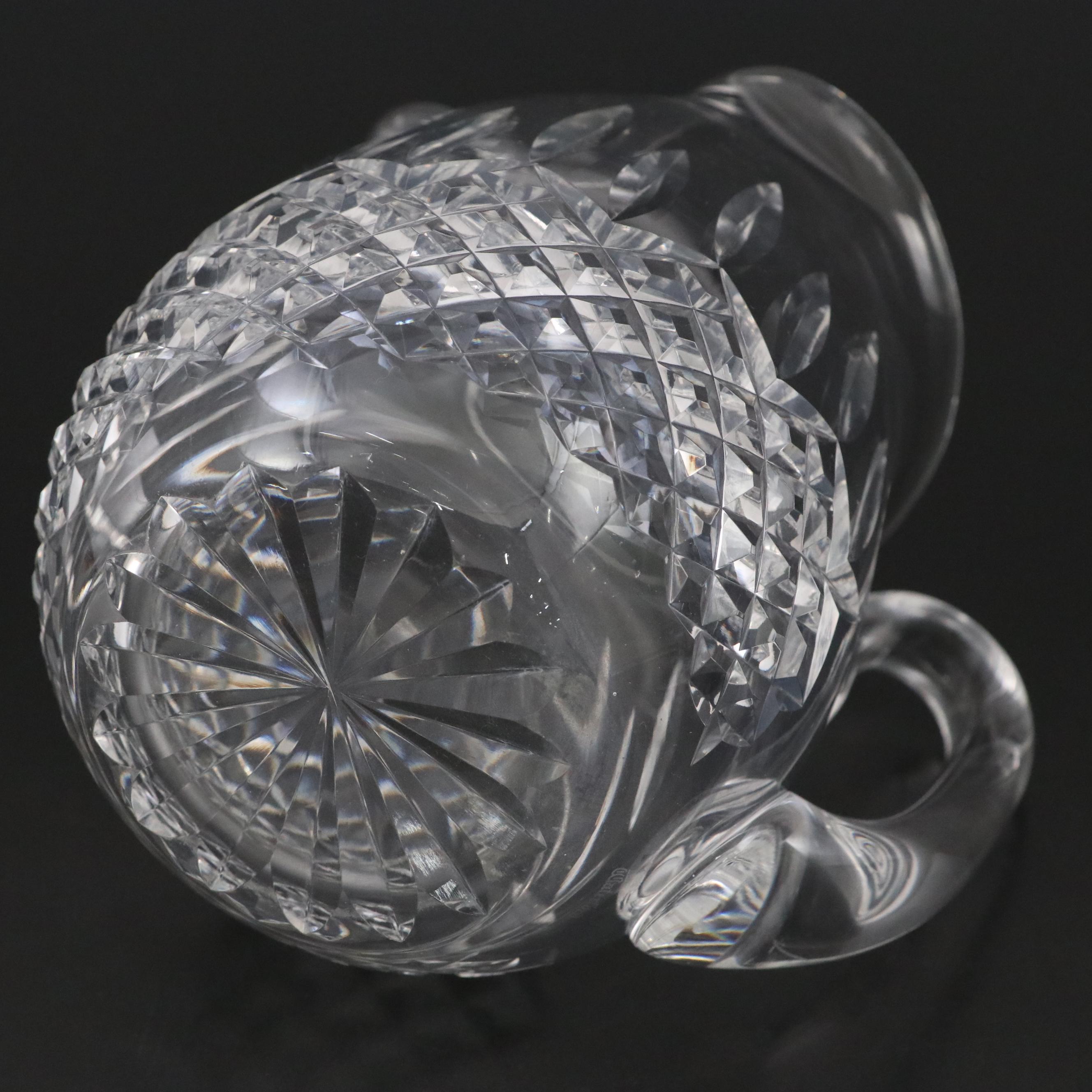 Waterford Crystal "Lismore" Ice Lip Pitcher with Six Water Goblets