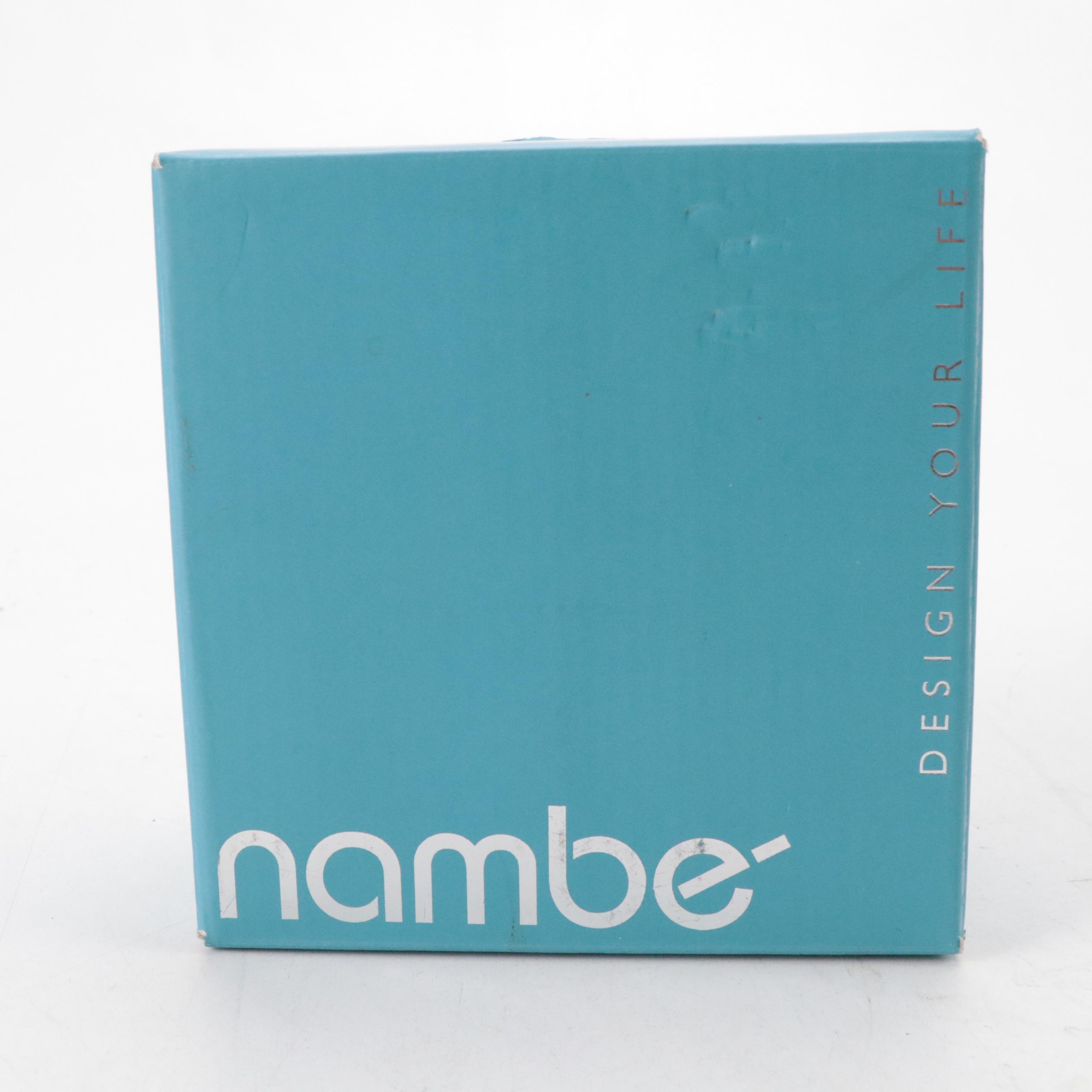 Nambe "Butterfly" Stainless Steel Mini Bowls with Stainless Steel Plates