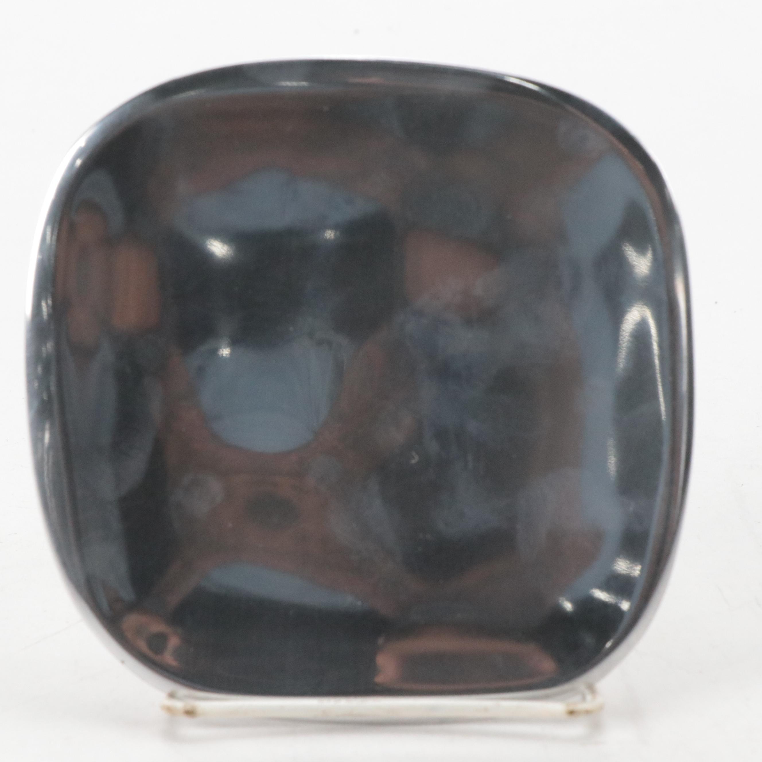 Nambe "Butterfly" Stainless Steel Mini Bowls with Stainless Steel Plates