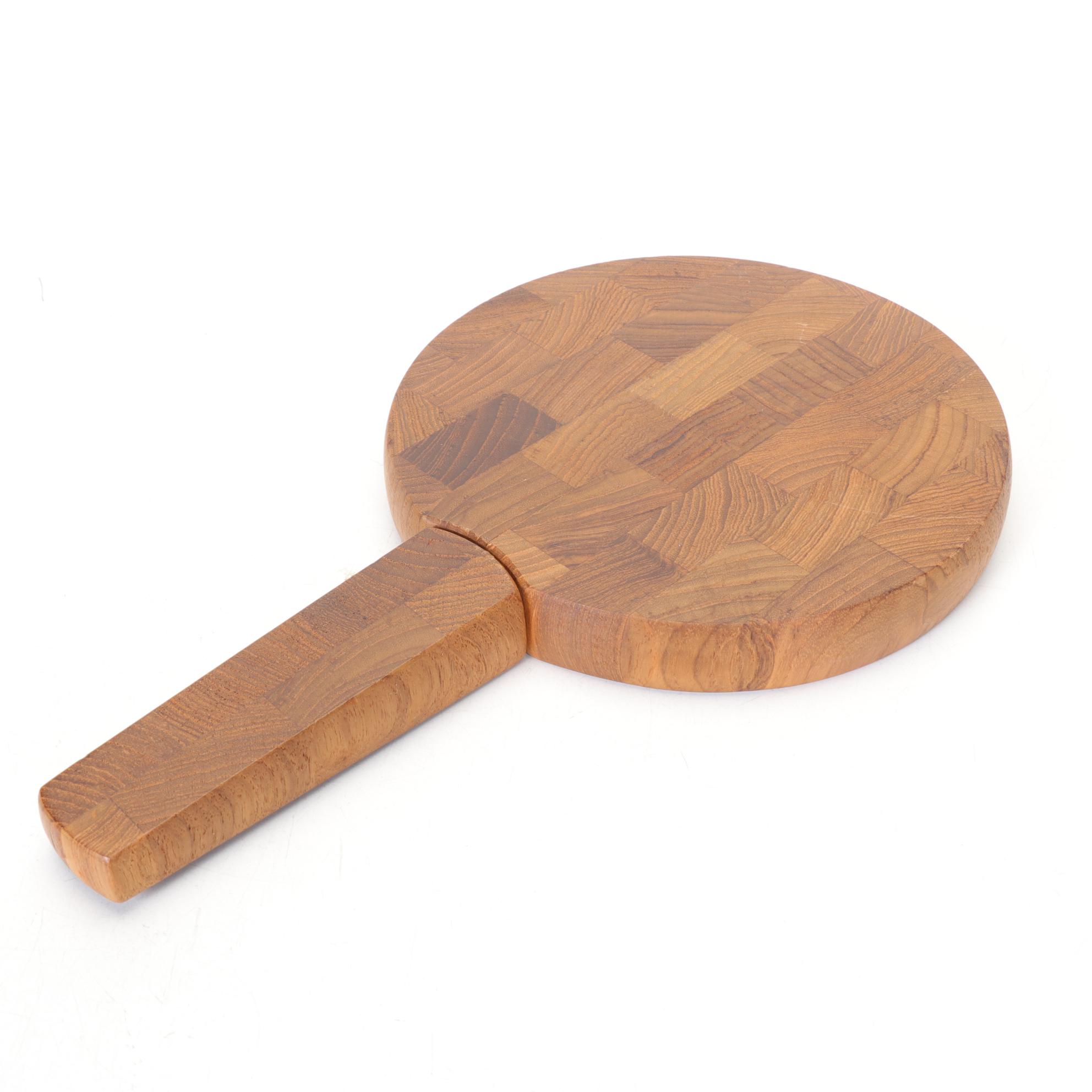 Dansk Teakwood Cheeseboard, Wooden Flatware, Tumblers and Other Utensils
