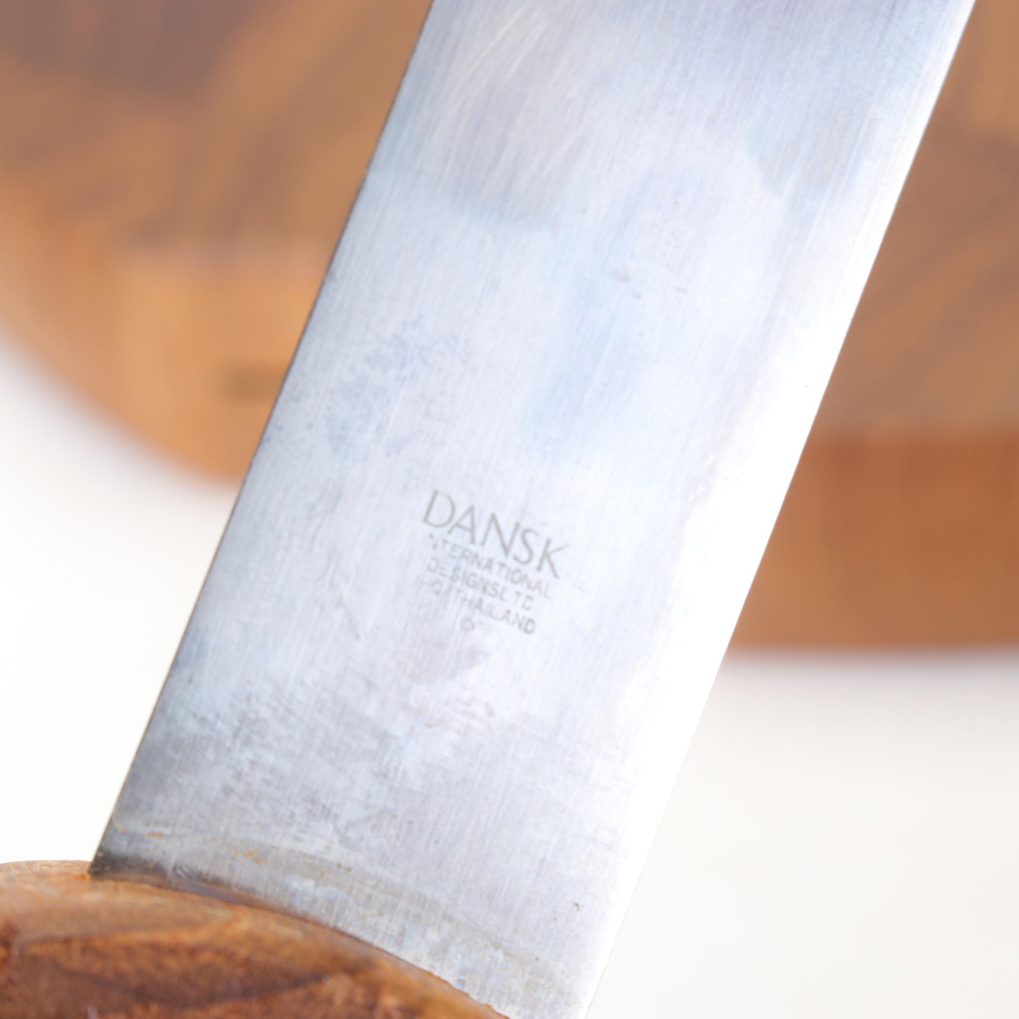 Dansk Teakwood Cheeseboard, Wooden Flatware, Tumblers and Other Utensils