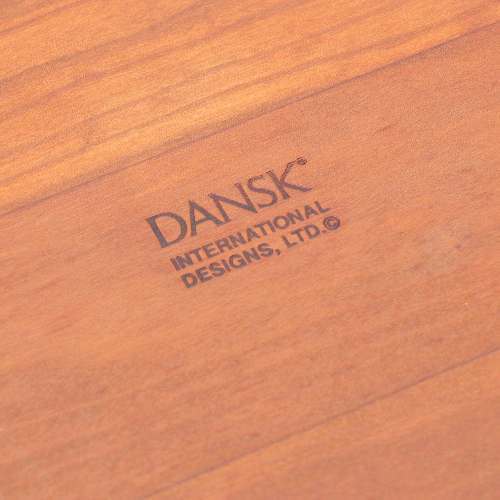 Dansk Teakwood Cheeseboard, Wooden Flatware, Tumblers and Other Utensils