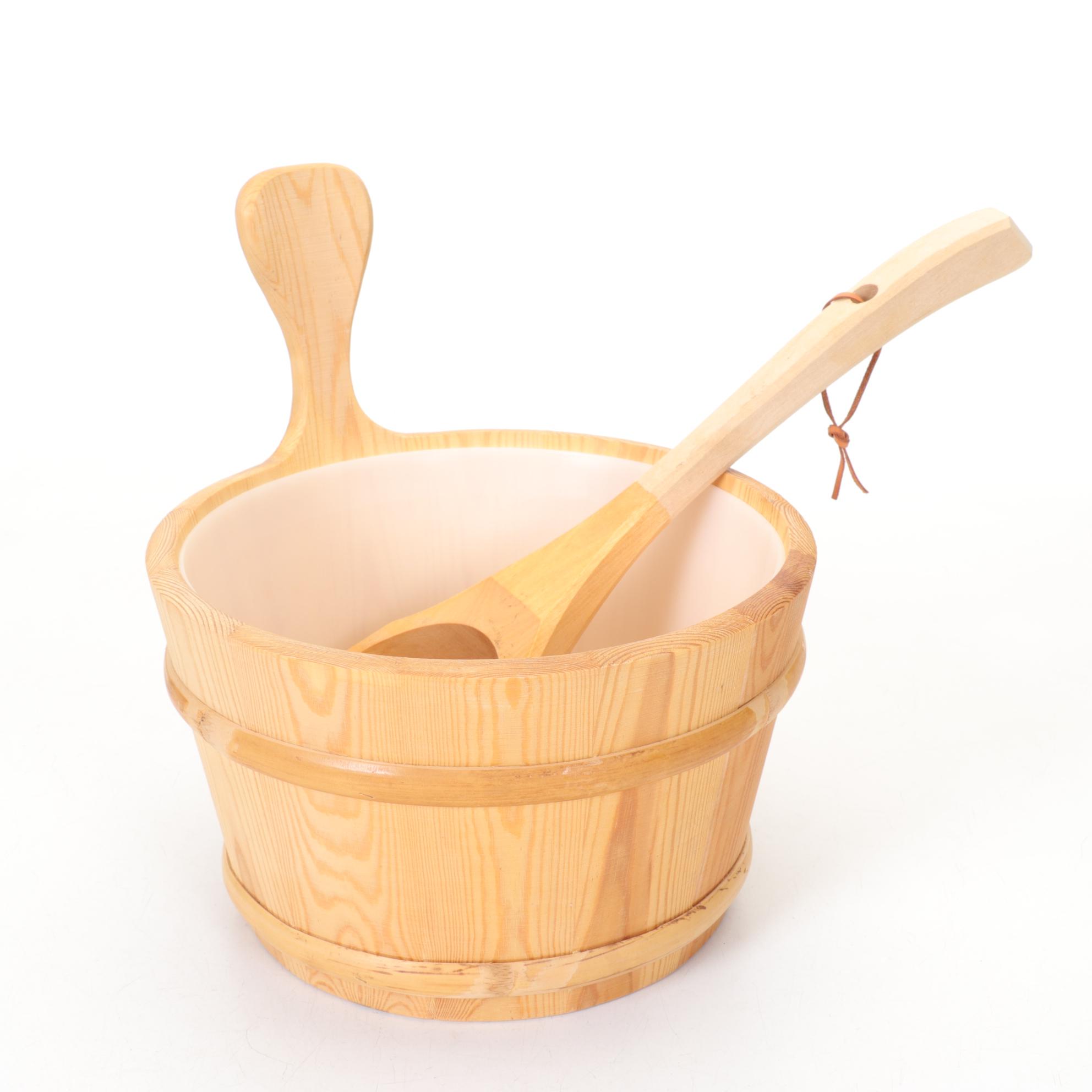 Dansk Teakwood Cheeseboard, Wooden Flatware, Tumblers and Other Utensils