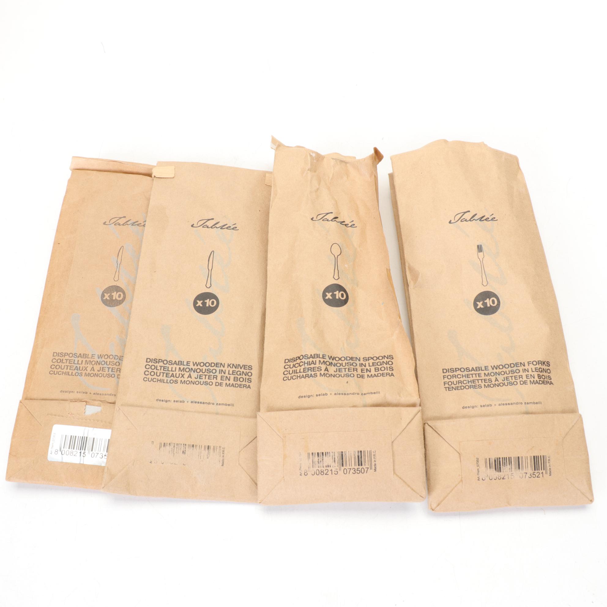 Dansk Teakwood Cheeseboard, Wooden Flatware, Tumblers and Other Utensils