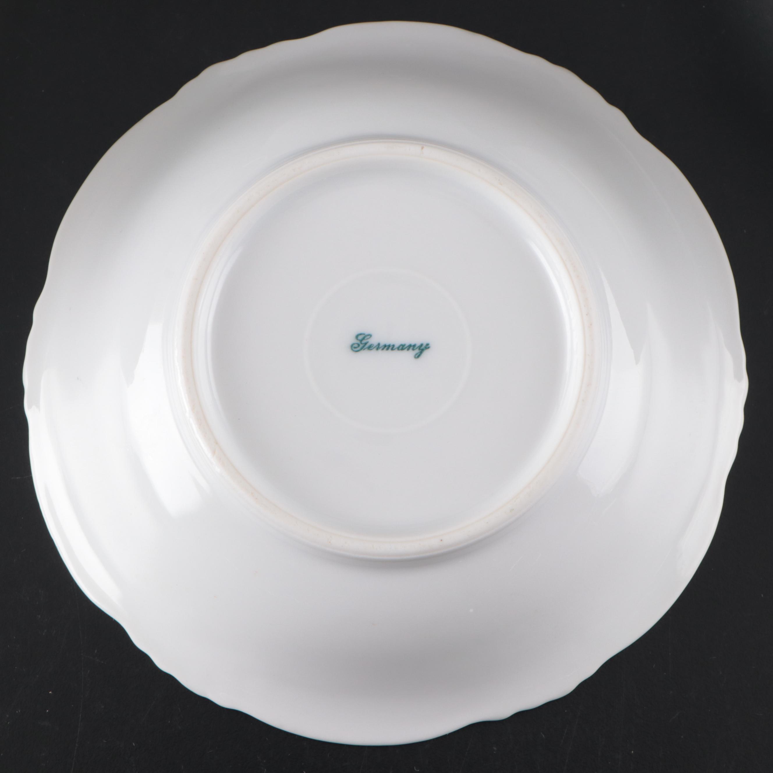 After Gaston Bonfils Empire China Porcelain Serving Bowl with Other Bowls