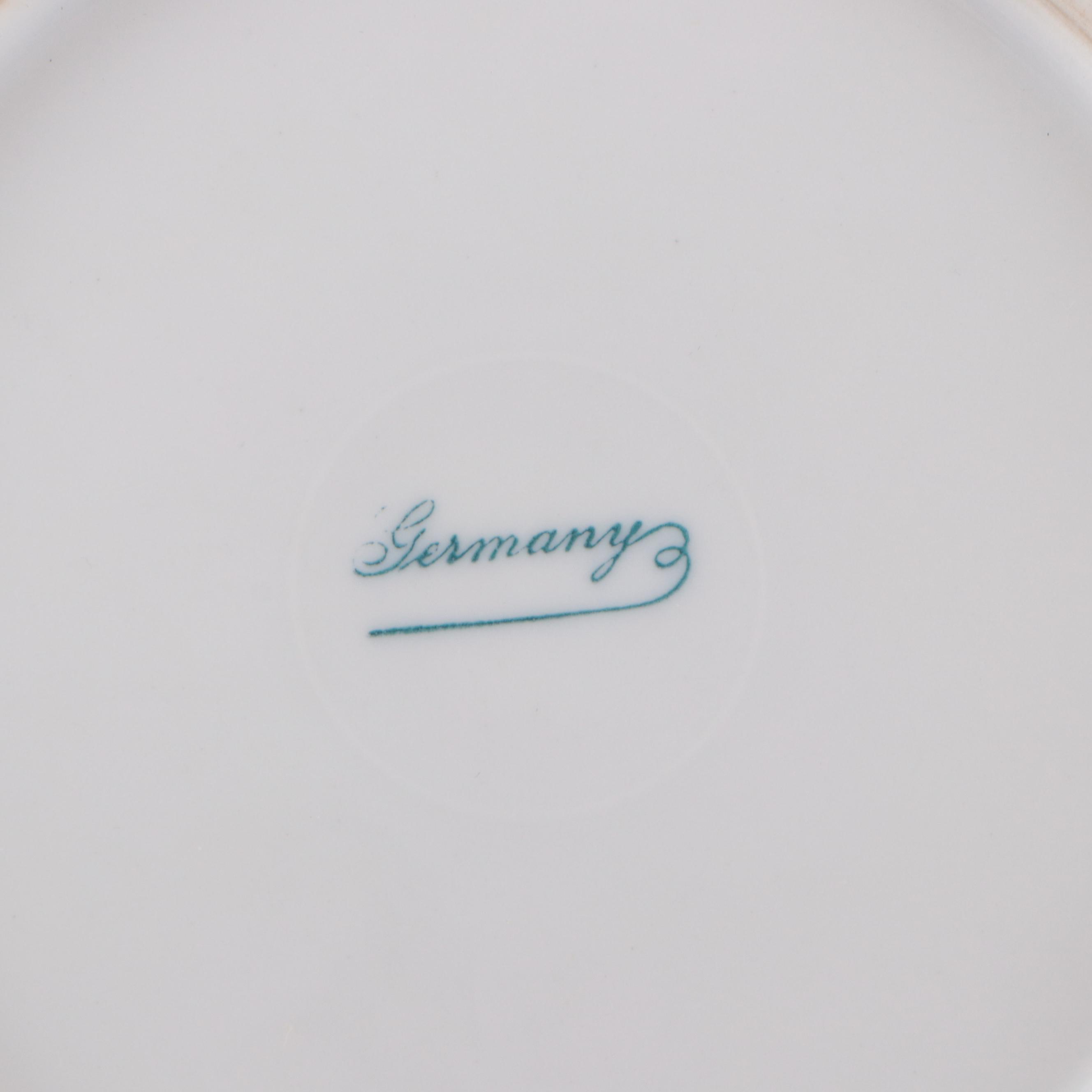 After Gaston Bonfils Empire China Porcelain Serving Bowl with Other Bowls