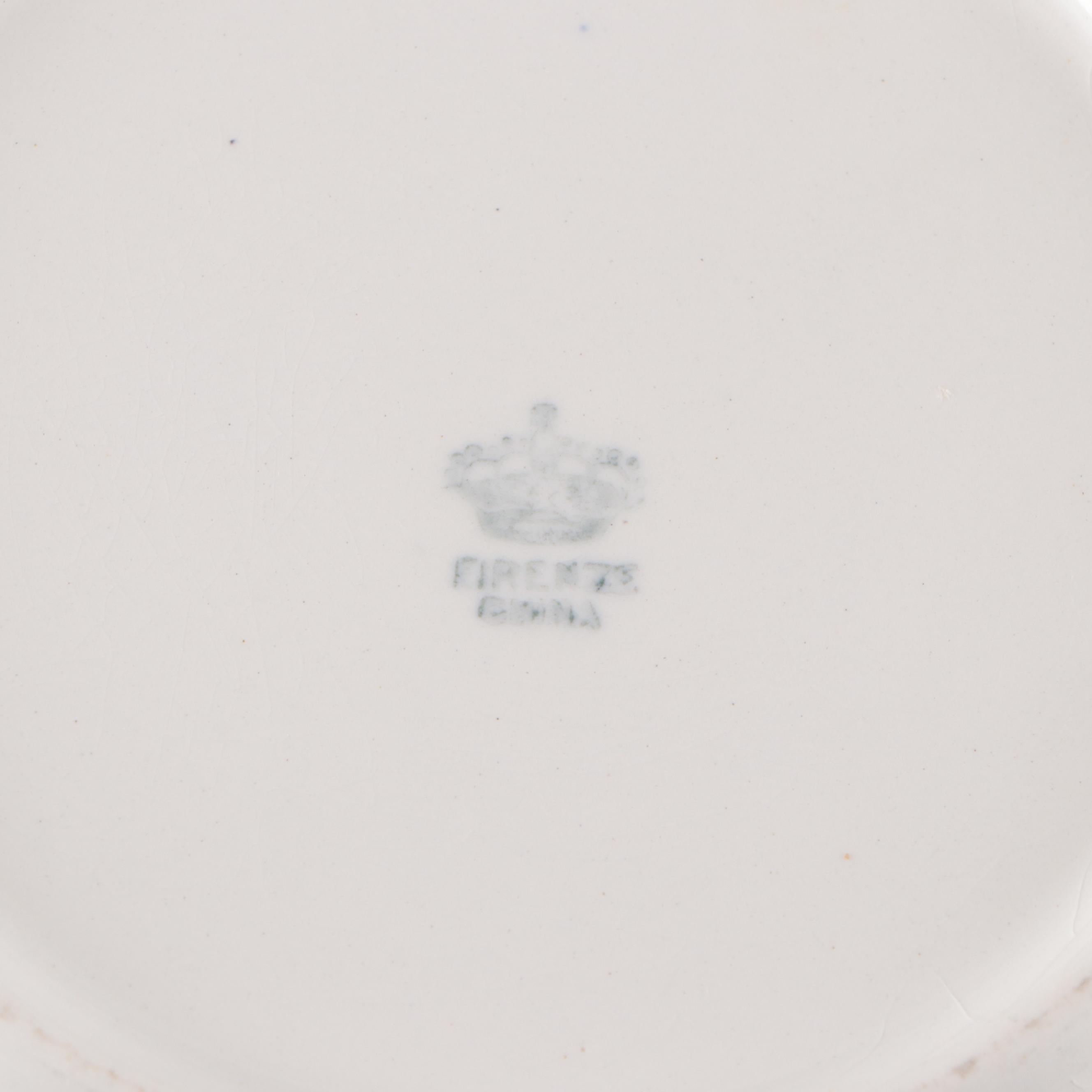 After Gaston Bonfils Empire China Porcelain Serving Bowl with Other Bowls