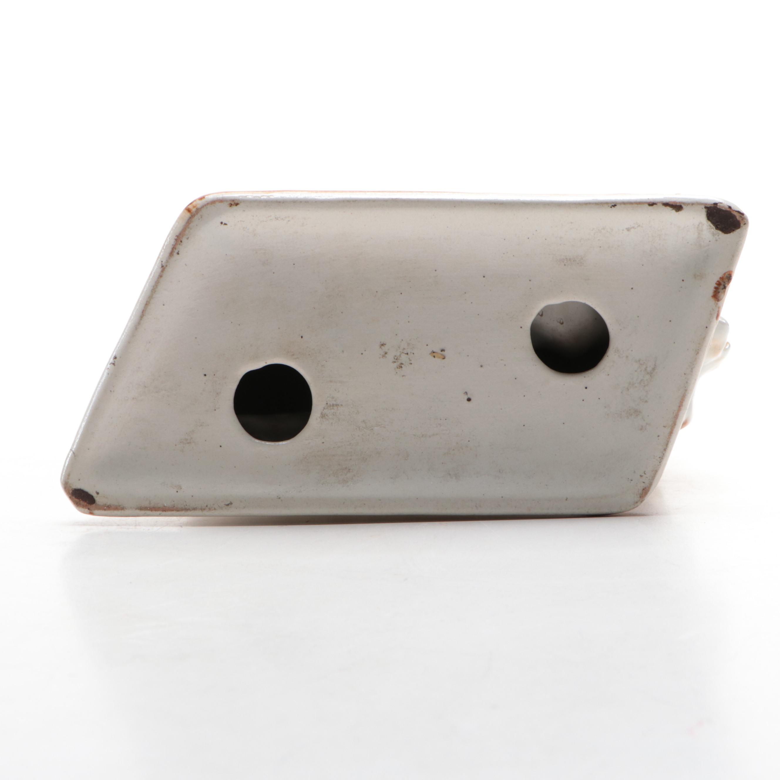 Staffordshire Ceramic Pekingese Dog Figurine, Late 19th-Early 20th C.