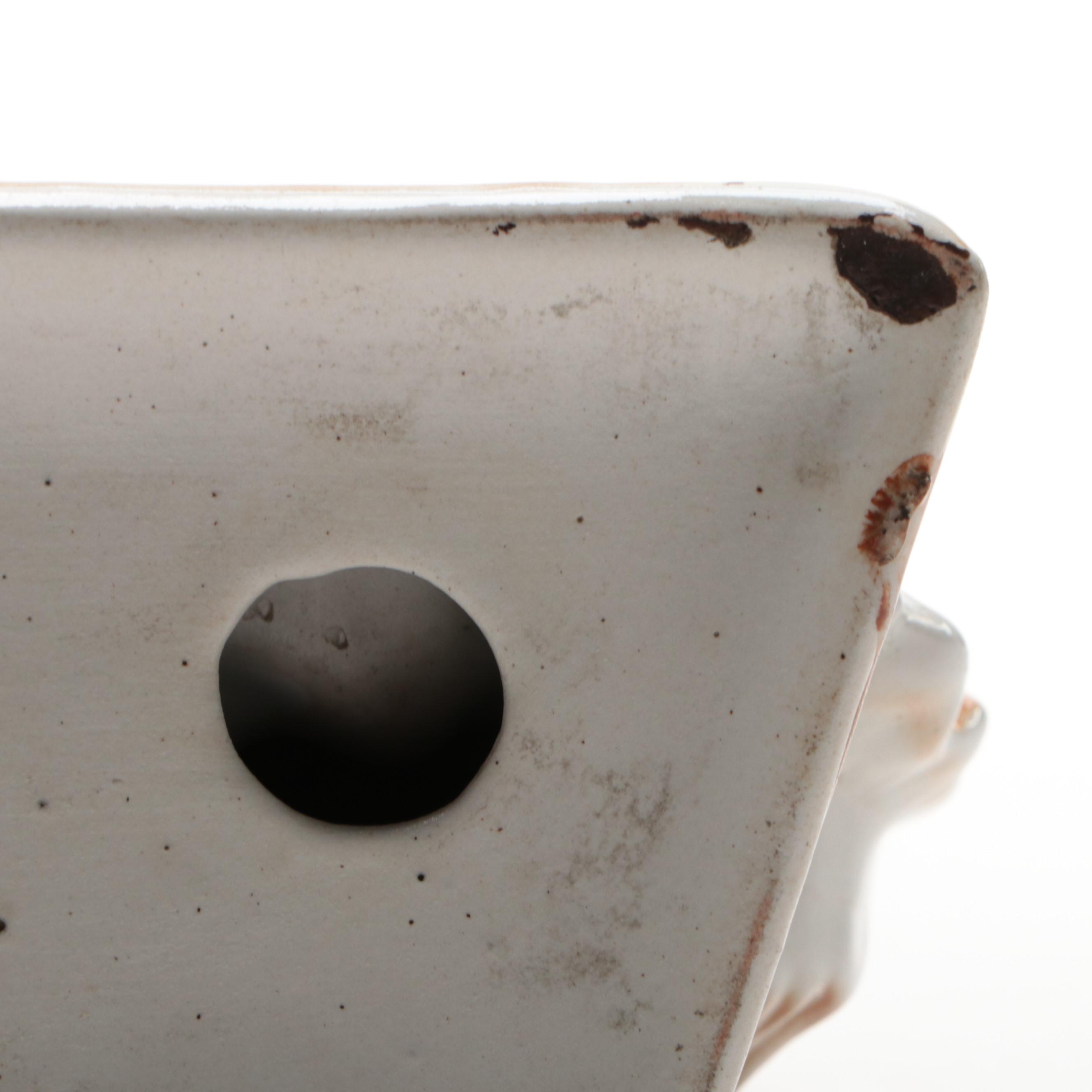 Staffordshire Ceramic Pekingese Dog Figurine, Late 19th-Early 20th C.