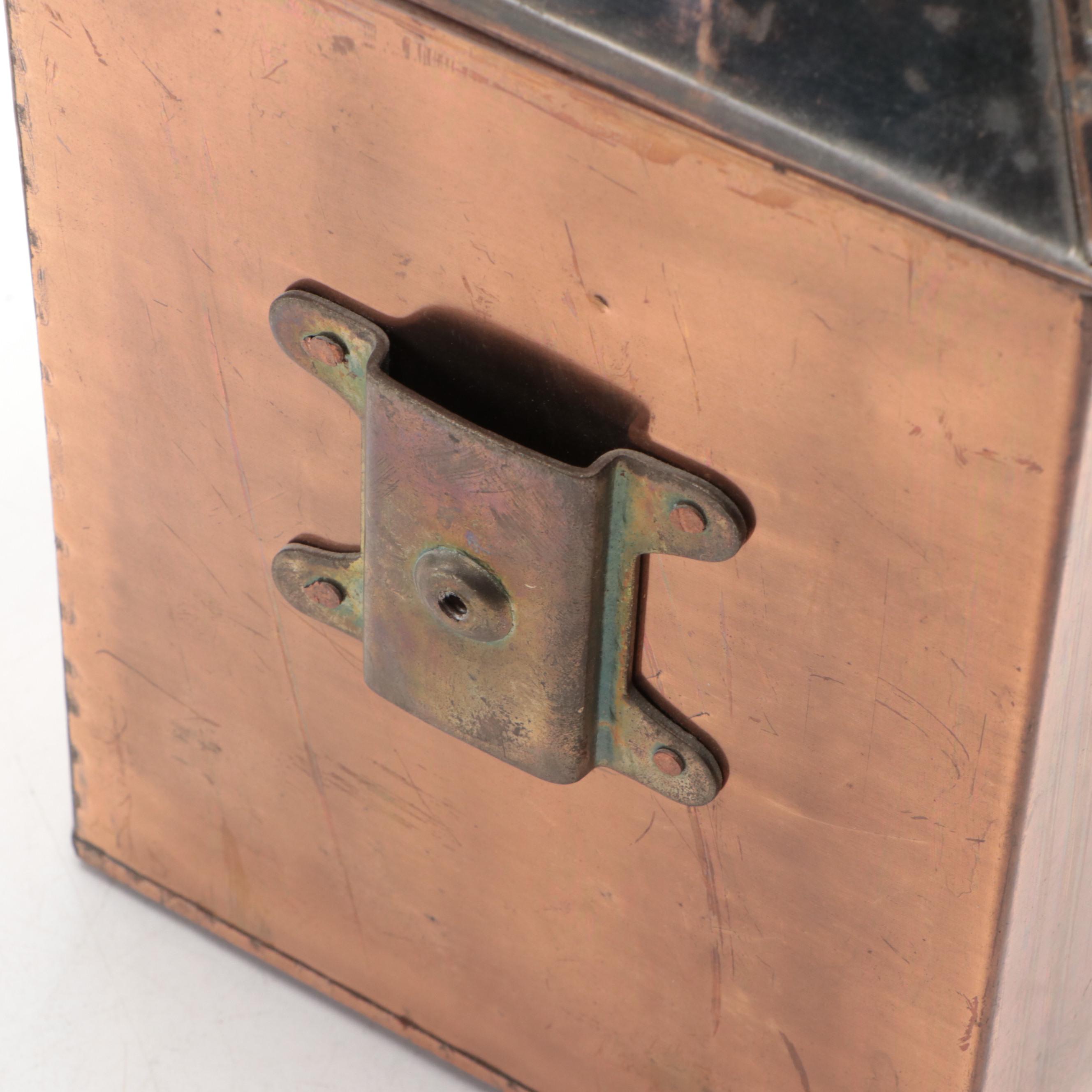 CWC Copper Marine Starboard Signal Oil Lamp