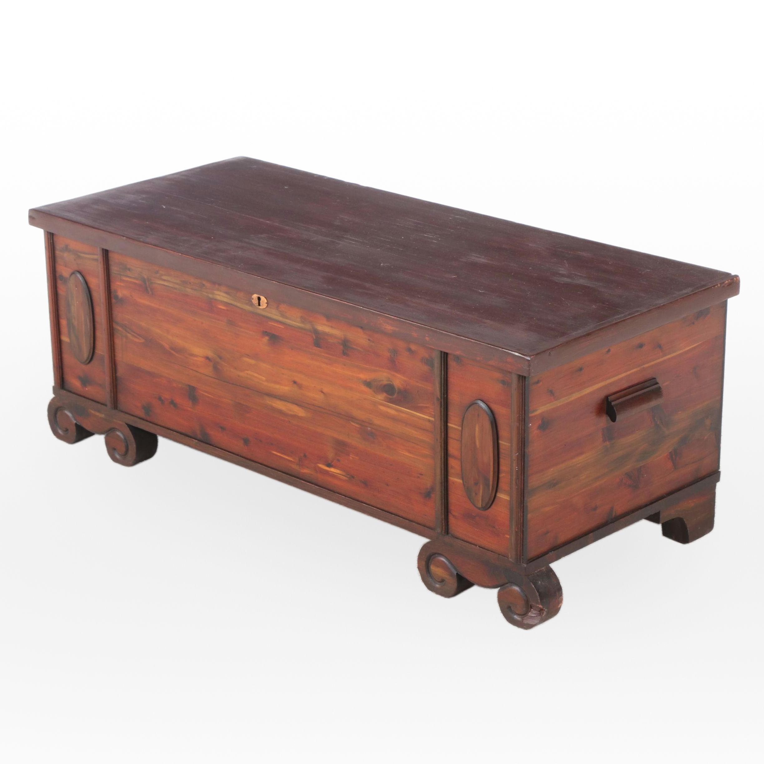 Edward Roos Company "Forest Park Line" Cedar Blanket Chest, Early 20th Century