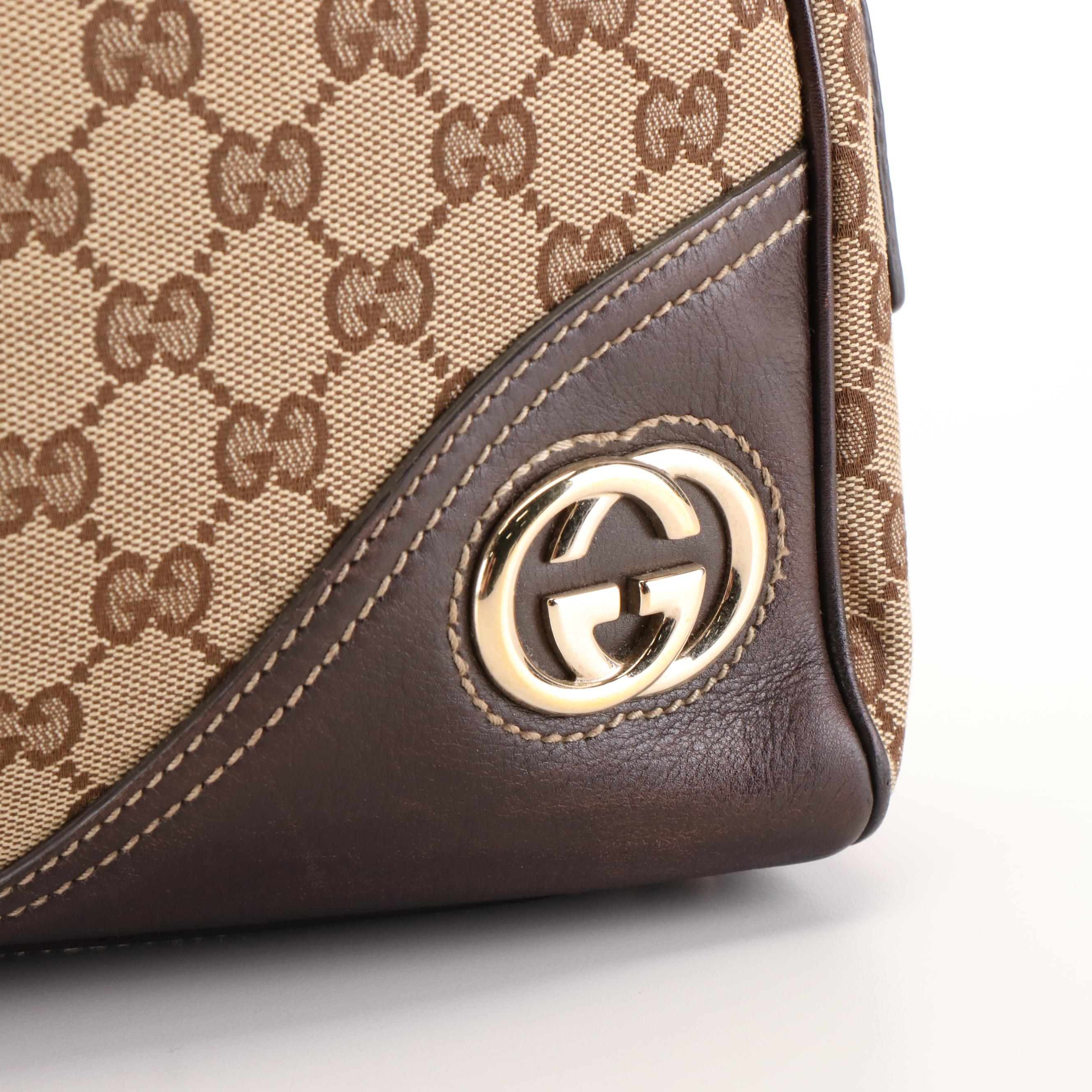 Gucci GG Canvas New Britt Boston Tote Bag