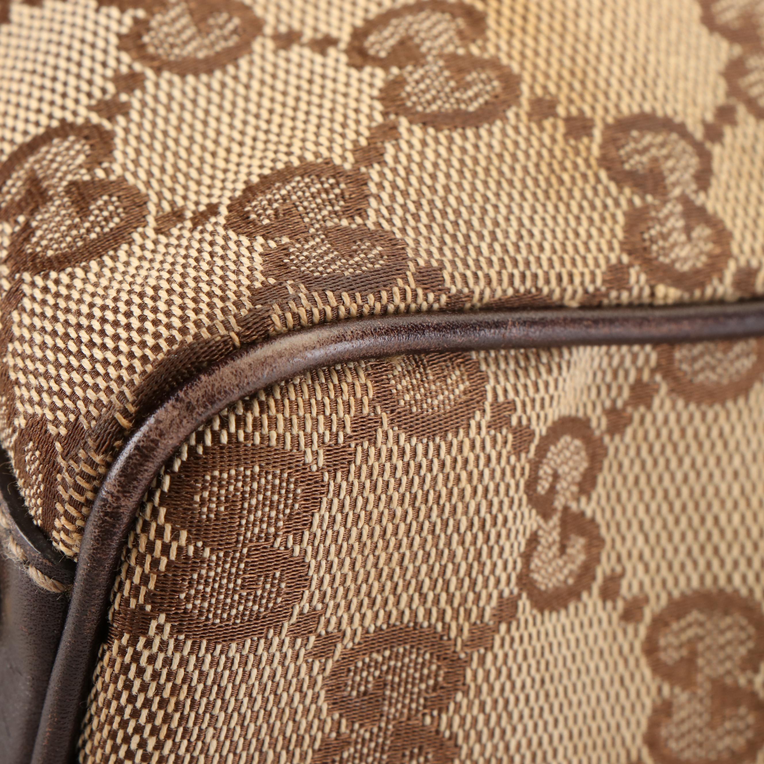 Gucci GG Canvas New Britt Boston Tote Bag