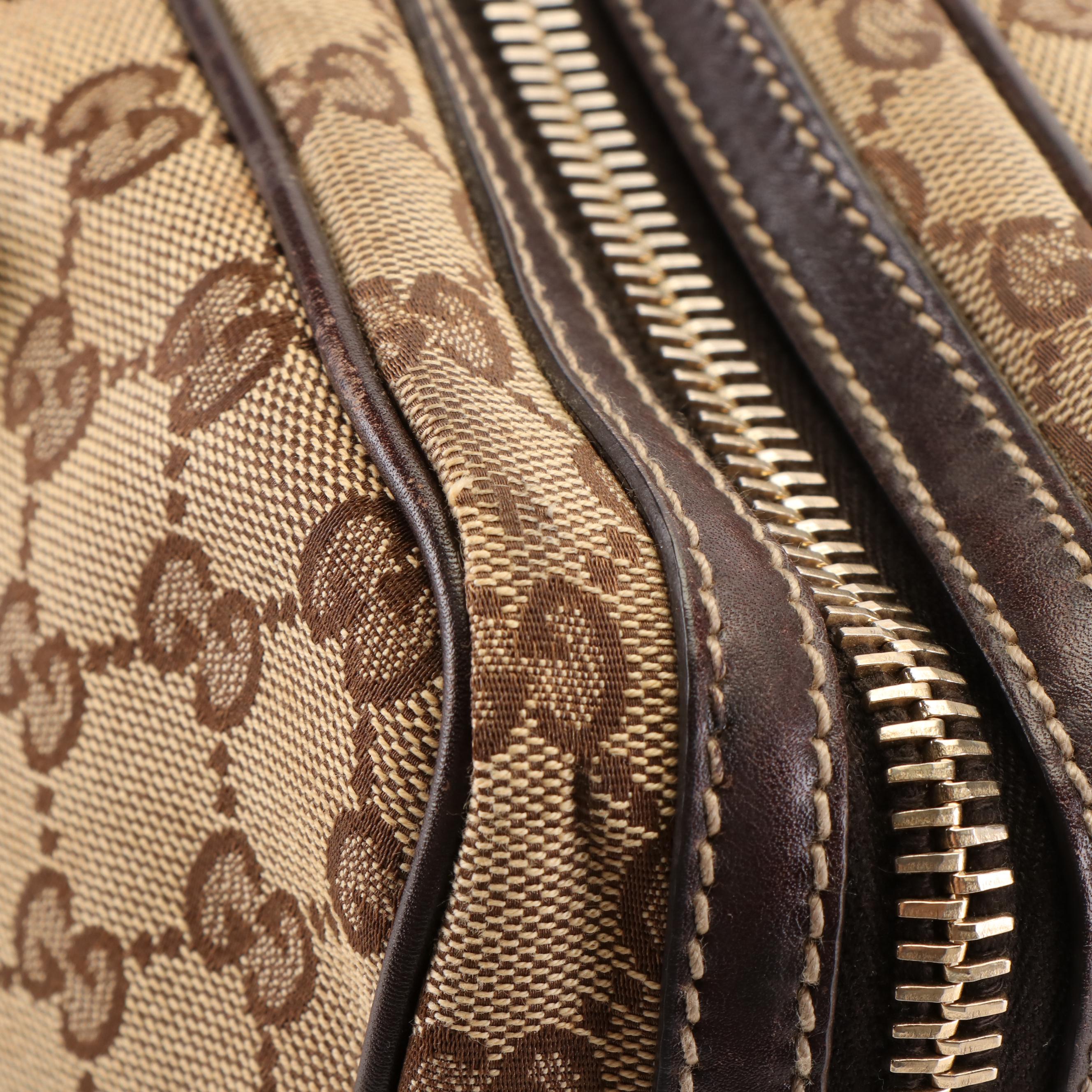 Gucci GG Canvas New Britt Boston Tote Bag