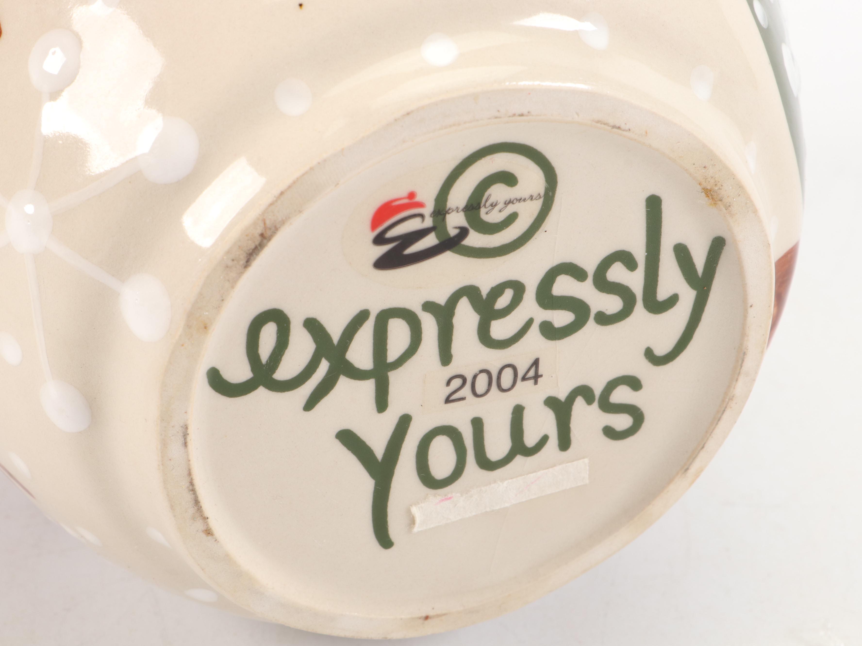 Expressly Yours Pottery Ceramic Snowman Pitchers