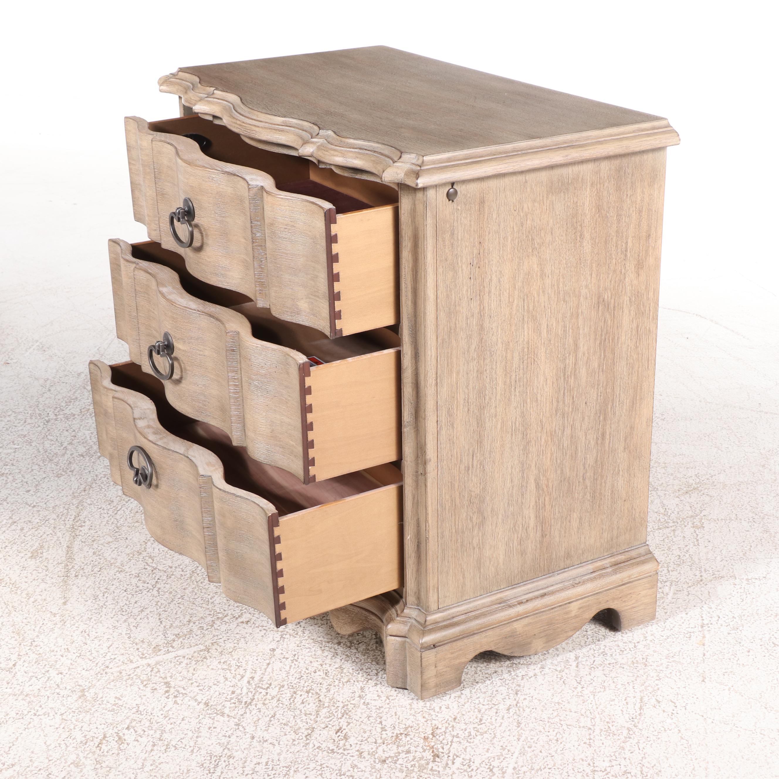 Pair of Hooker Furniture Three Drawer Nightstands with Power