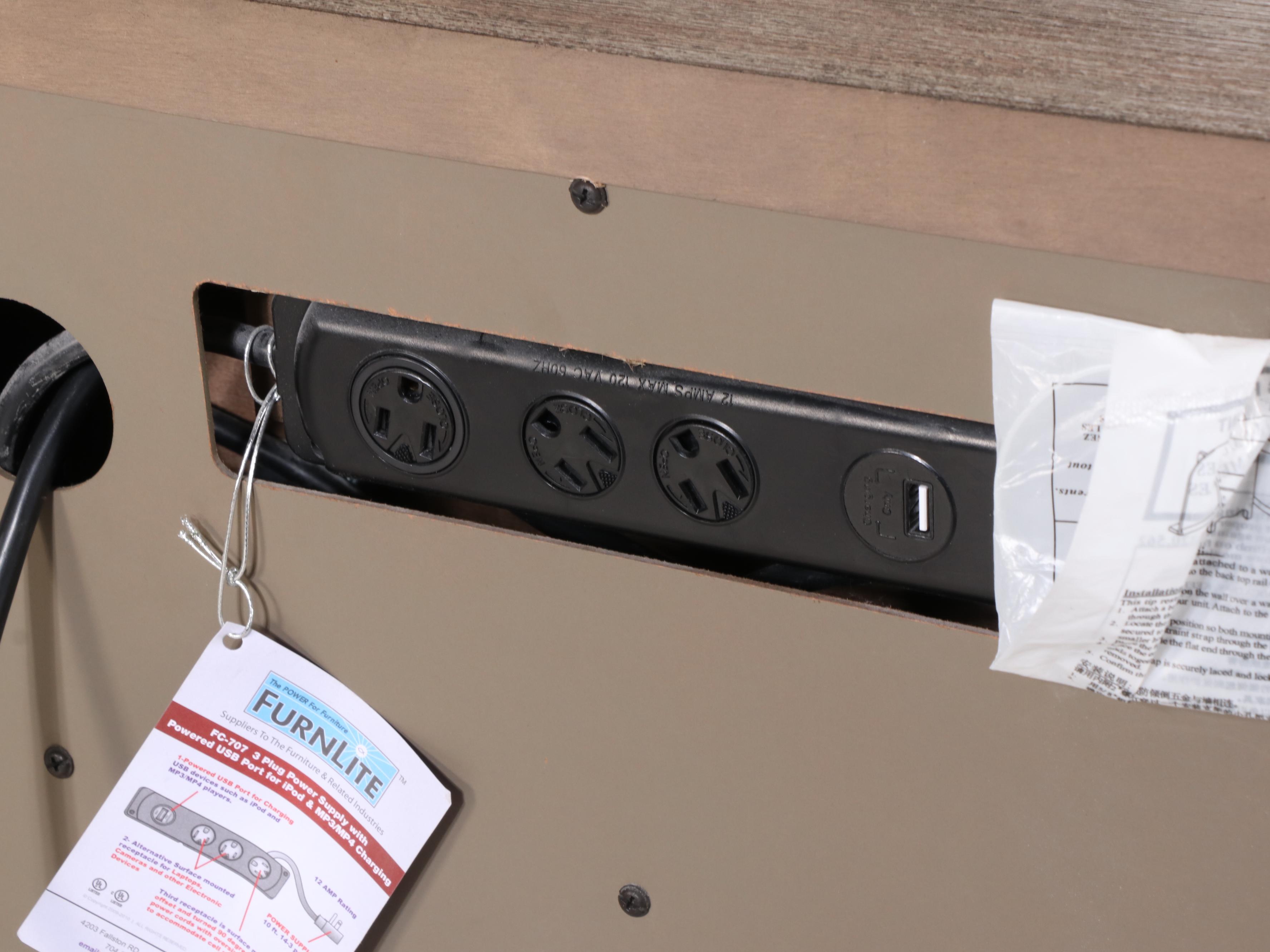 Pair of Hooker Furniture Three Drawer Nightstands with Power