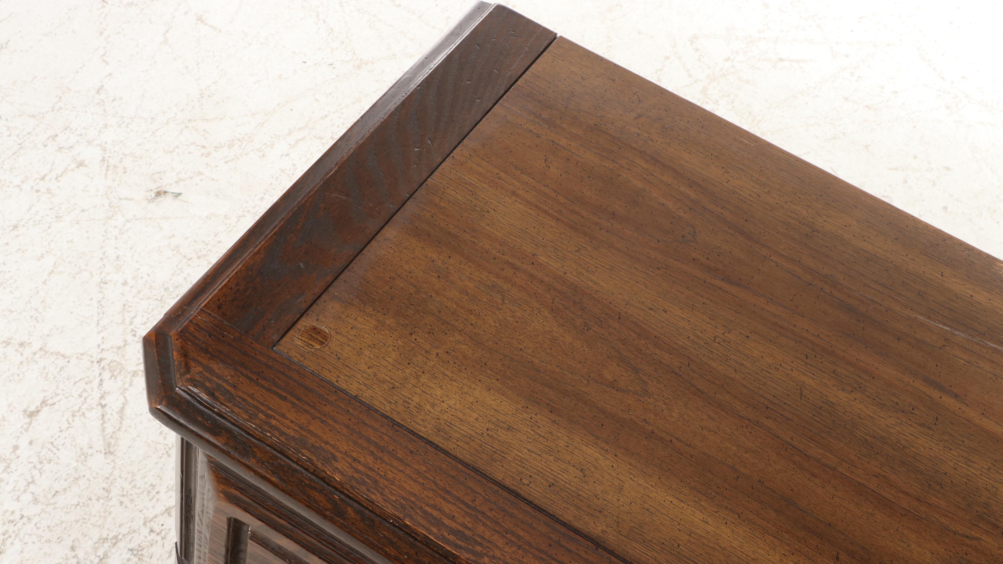 C.R. Atkin Co. Colonial Revival Style Walnut Dresser, Mid to Late 20th Century